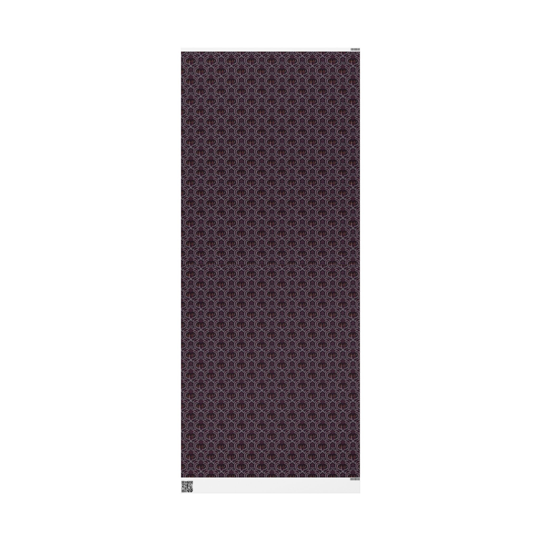 Plum & Silver Soirée Wrapping Paper — Family Wrap Co.