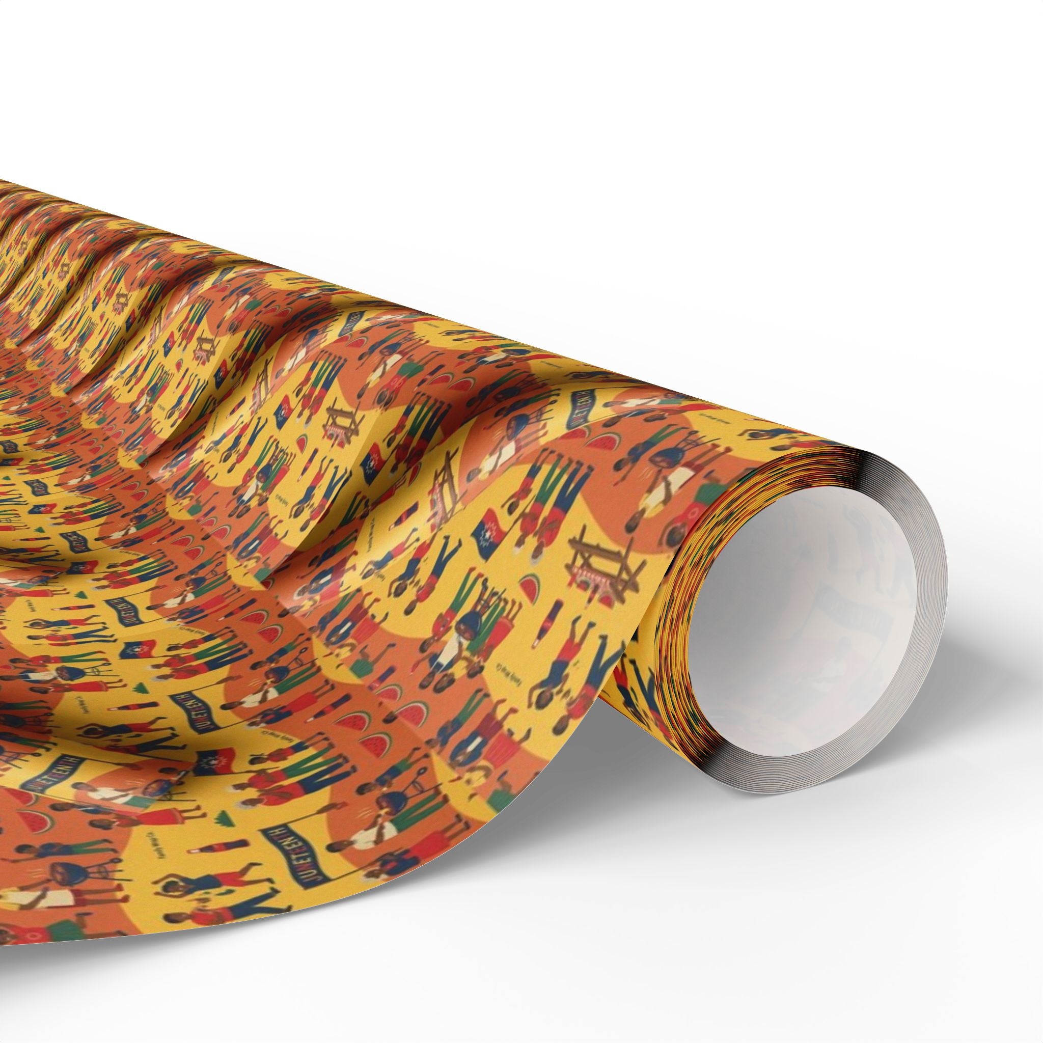 Freedom Day Jubilee Pattern — African American Gift Wrap by Family Wrap Co.
