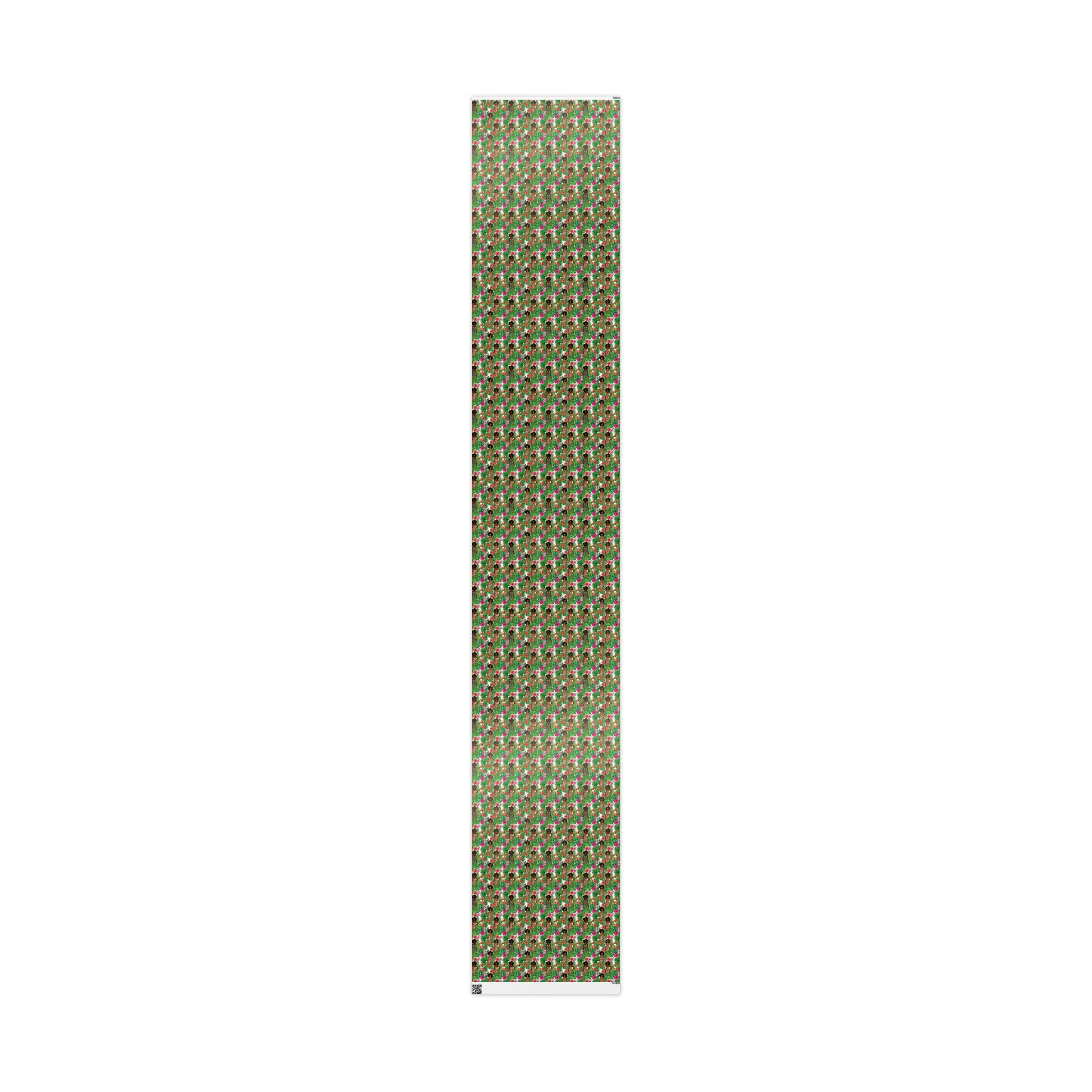 Pink & Green Botanical Garden Wrapping Paper — Family Wrap Co.
