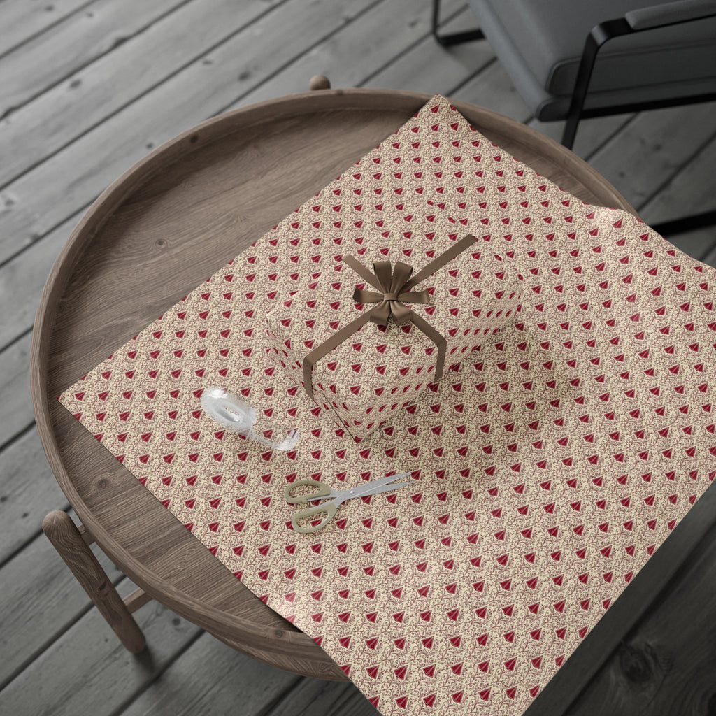 Pyramid & Filigree Statement Pattern — African American Gift Wrap by Family Wrap Co.