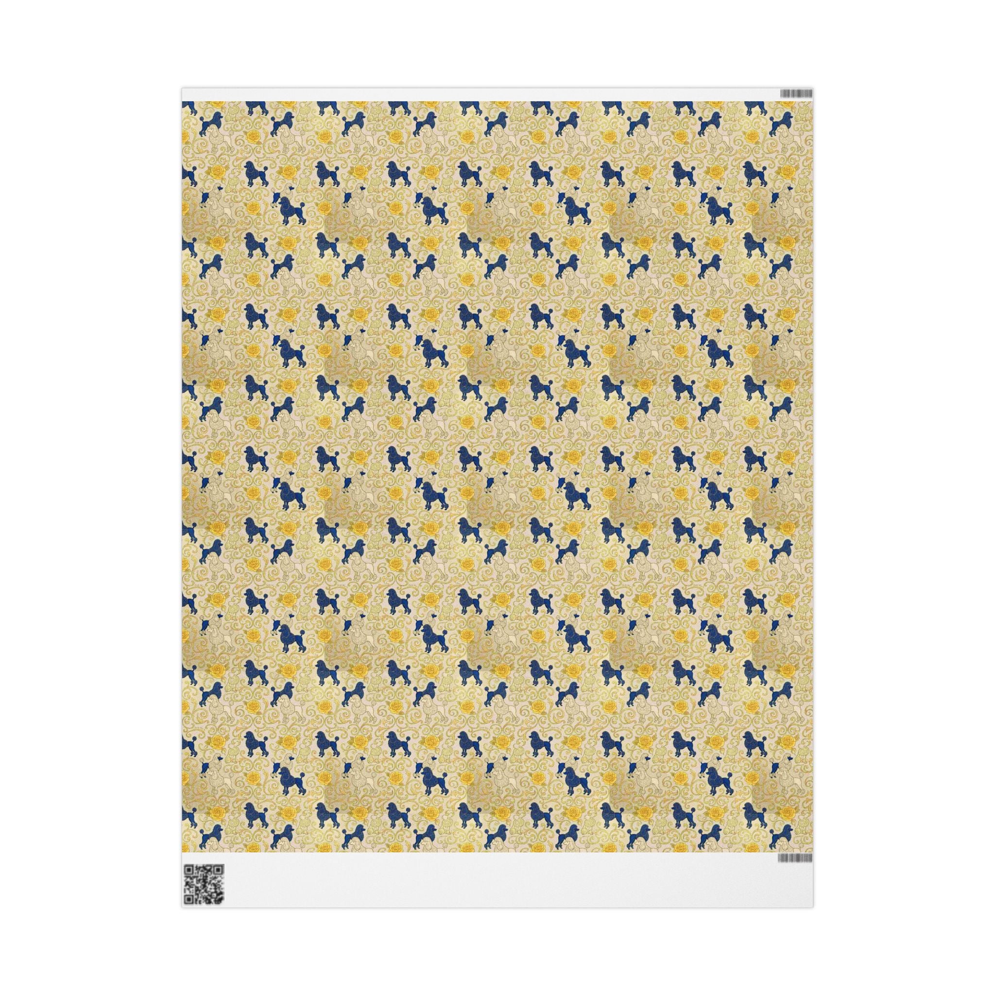 Cobalt Filigree Garden Wrapping Paper — Family Wrap Co.