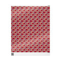 Crimson & Cream Regal Pattern — African American Gift Wrap by Family Wrap Co.