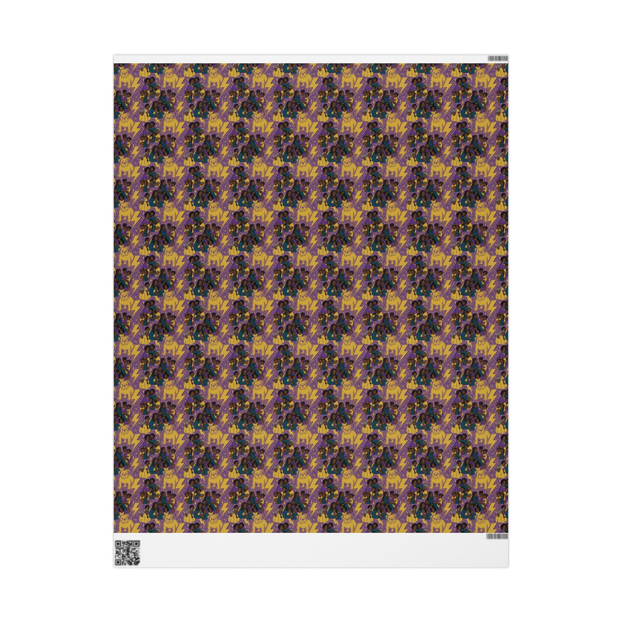 Purple & Gold Majesty Family Wrap — African American Gift Wrap by Family Wrap Co.
