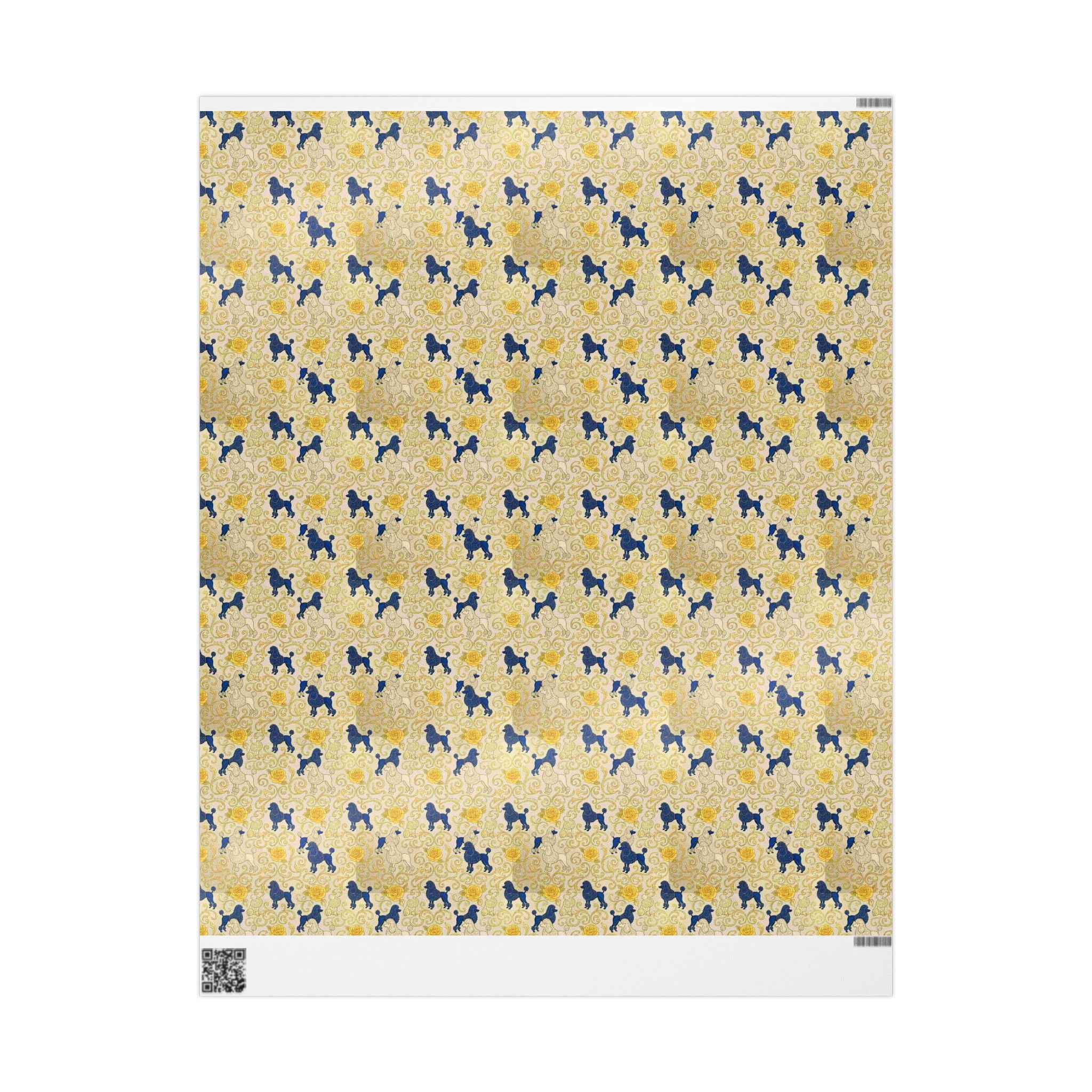 Cobalt Filigree Garden Wrapping Paper — Family Wrap Co.