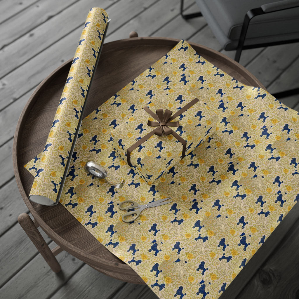 Cobalt Filigree Garden Wrapping Paper — Family Wrap Co.