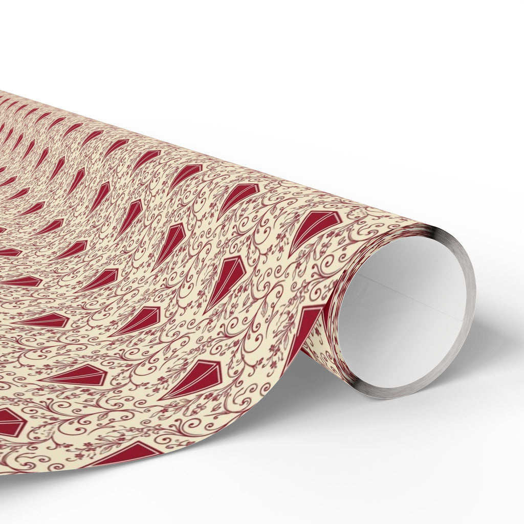 Pyramid & Filigree Statement Pattern — African American Gift Wrap by Family Wrap Co.