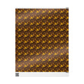 Brown & Gold Heritage Women's Pattern — African American Gift Wrap by Family Wrap Co.
