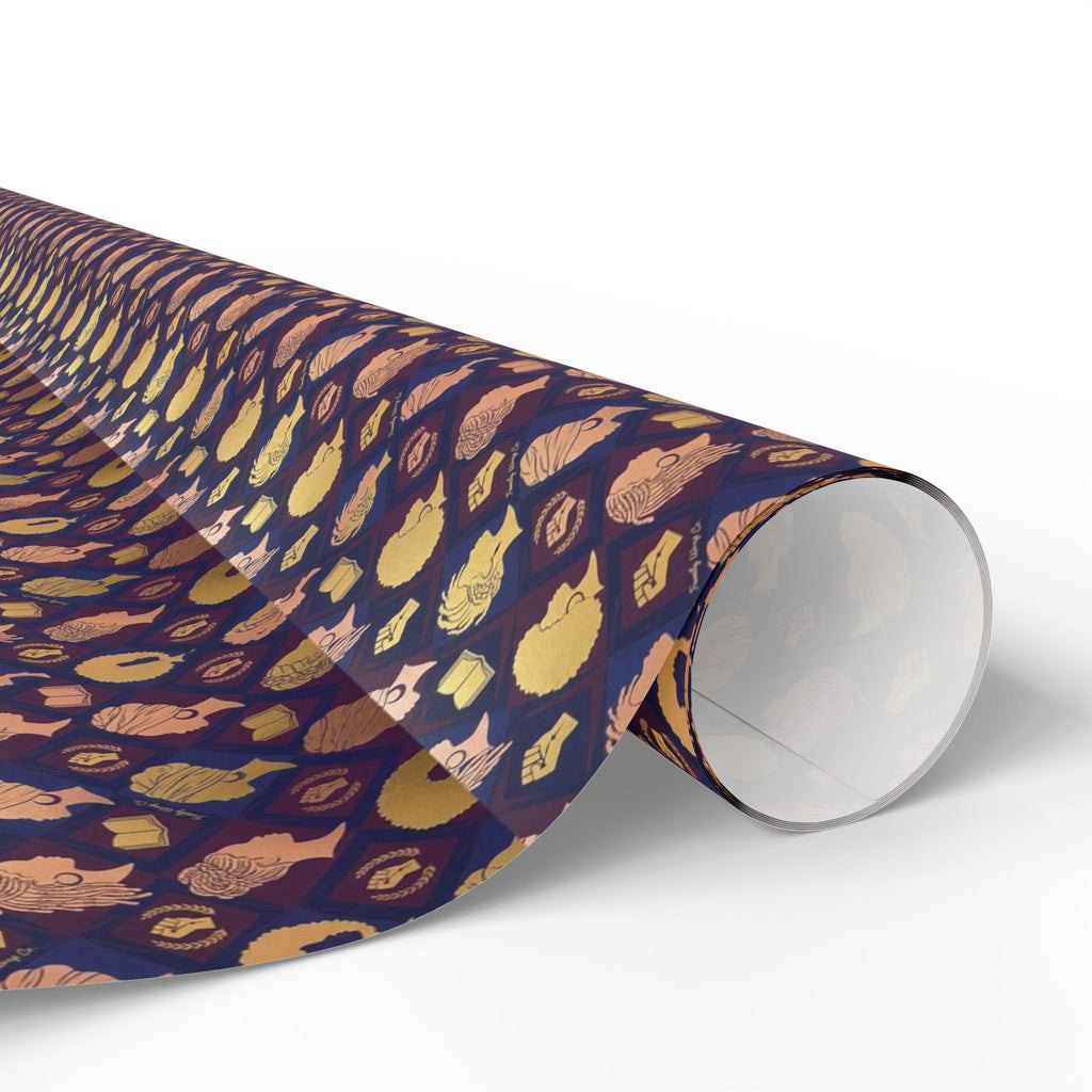 Icons of Greatness Silhouette Pattern — African American Gift Wrap by Family Wrap Co.