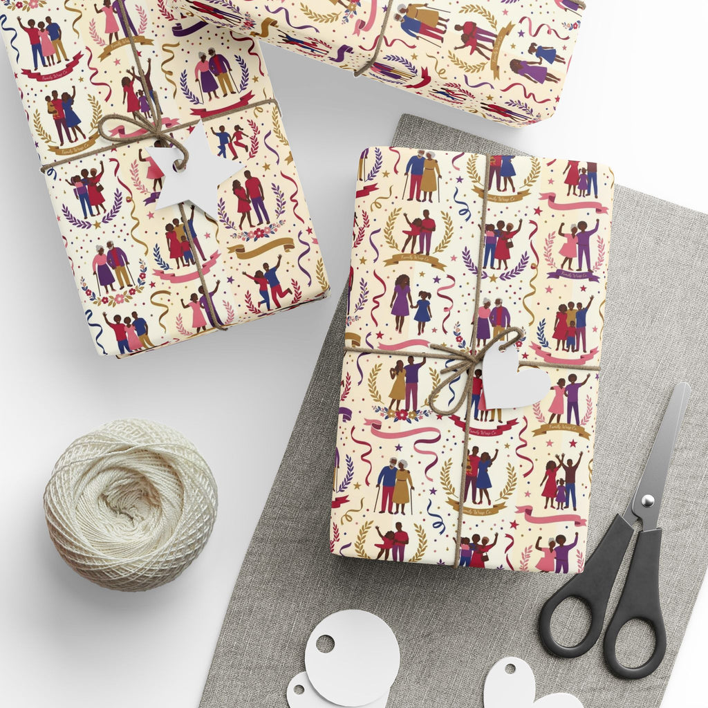 Family Joy & Legacy Celebration Collection — African American Gift Wrap by Family Wrap Co.
