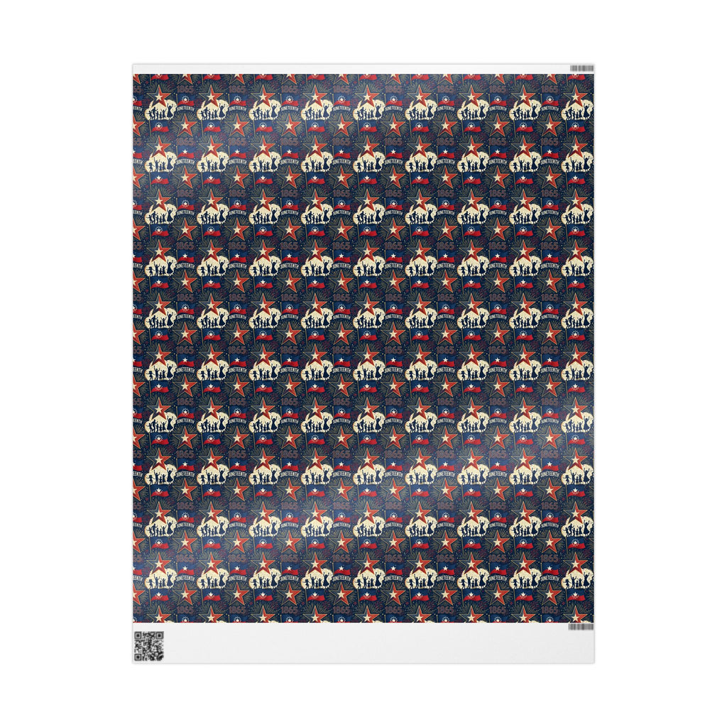 Juneteenth Freedom Celebration Pattern — African American Gift Wrap by Family Wrap Co.