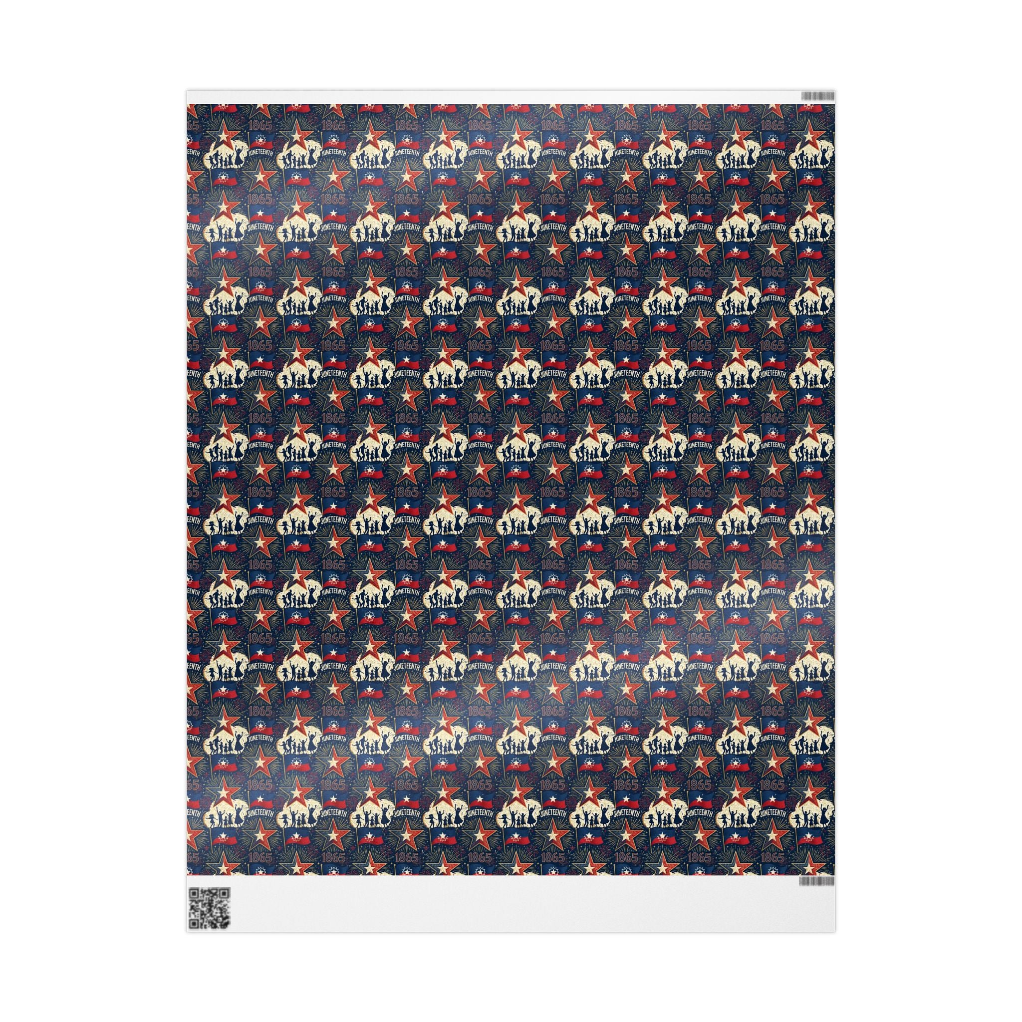 Juneteenth Freedom Celebration Pattern — African American Gift Wrap by Family Wrap Co.