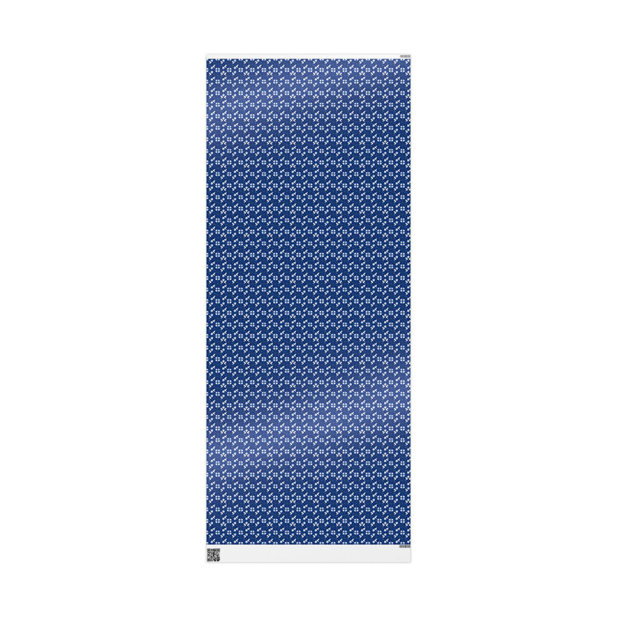 Royal Blue Dove & Rose Pattern — Silver Grace — African American Gift Wrap by Family Wrap Co.