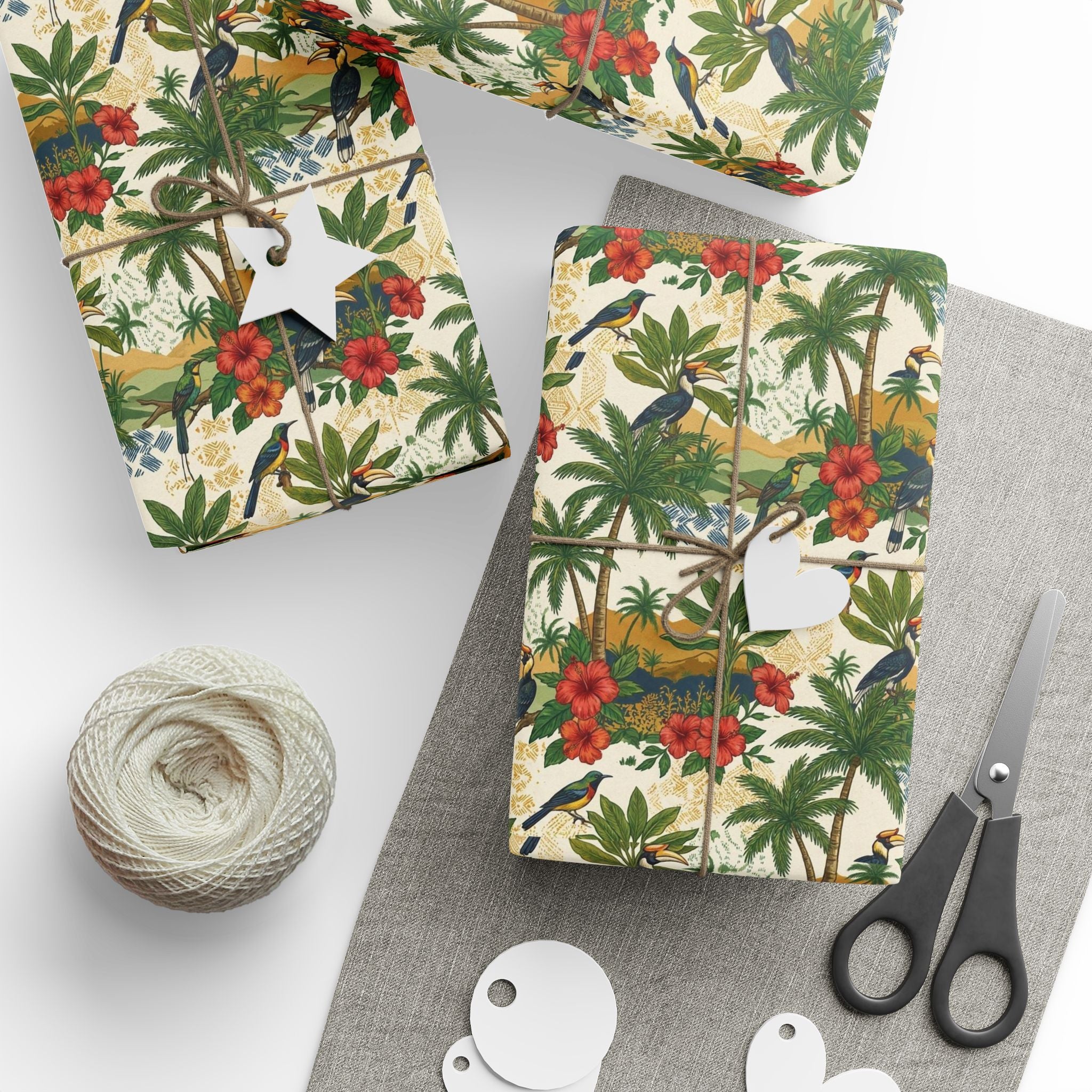 Freetown Tropical Palms Wrapping Paper — Family Wrap Co.
