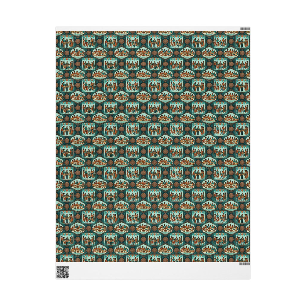 Teal & Copper Heritage Wrapping Paper — Family Wrap Co.