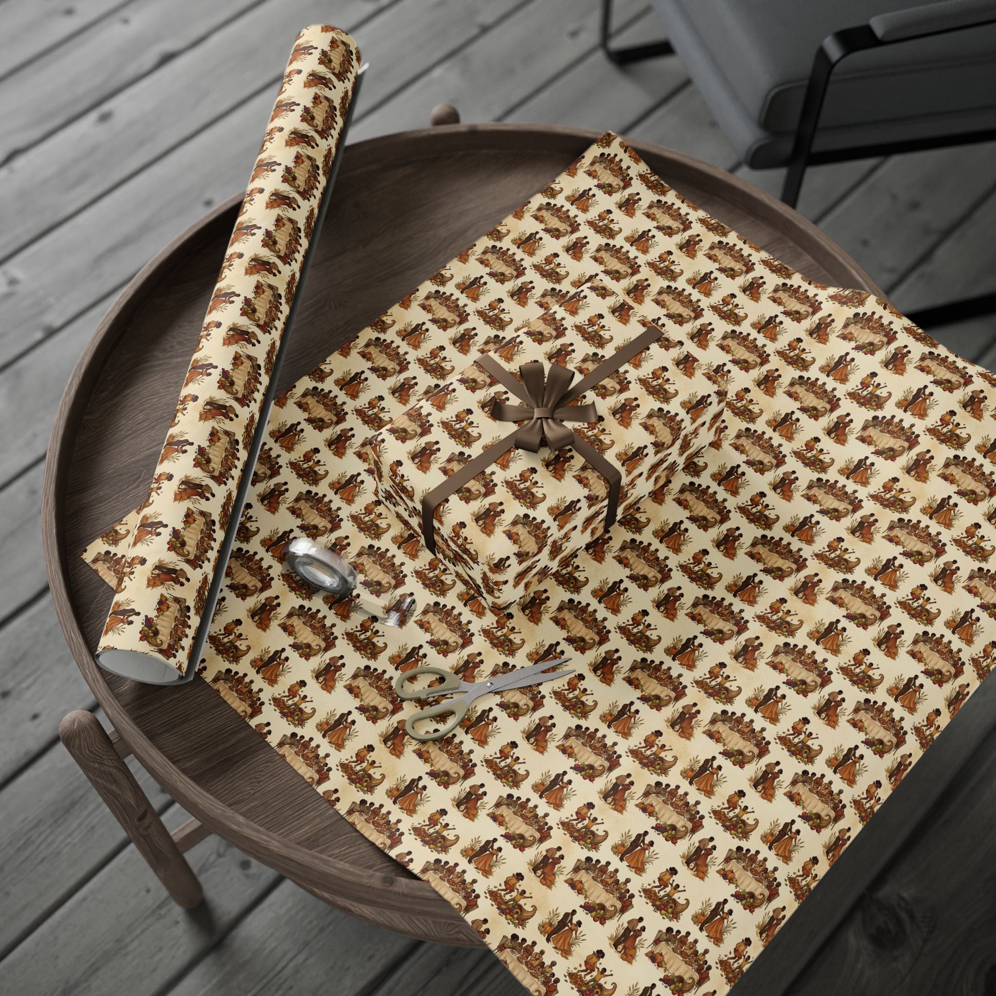 Golden Harvest Family Gathering Wrapping Paper — Family Wrap Co.
