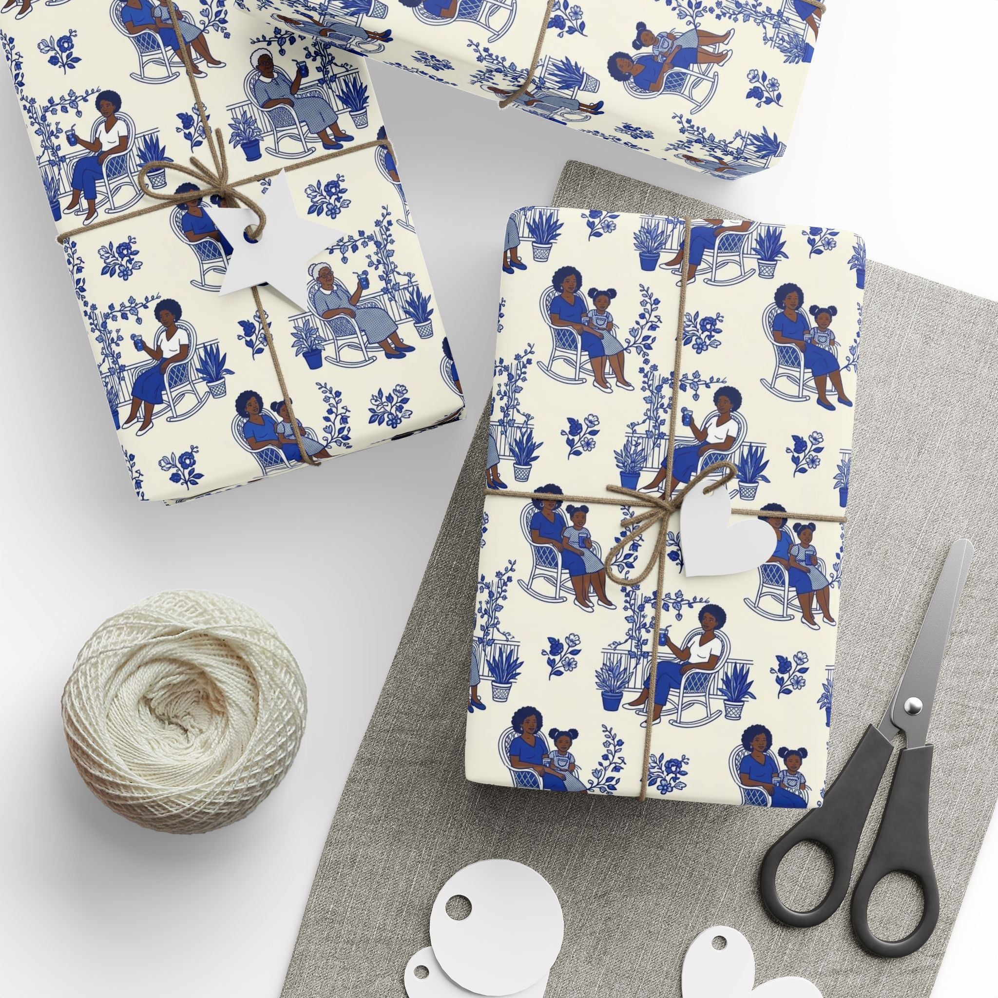 Porch Sitting & Afternoon Tea Wrapping Paper — Family Wrap Co.