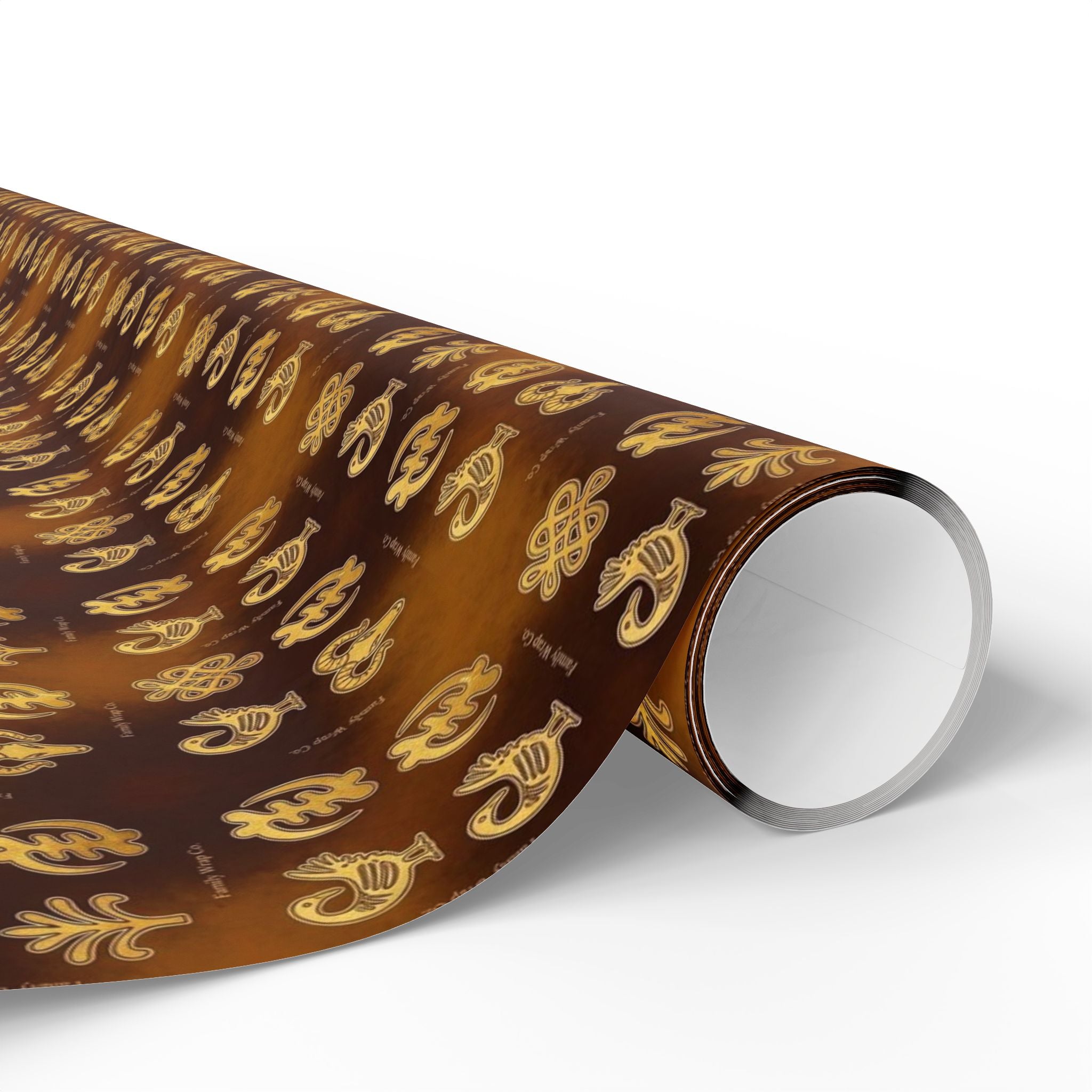 Adinkra Symbols Wisdom Pattern — African American Gift Wrap by Family Wrap Co.