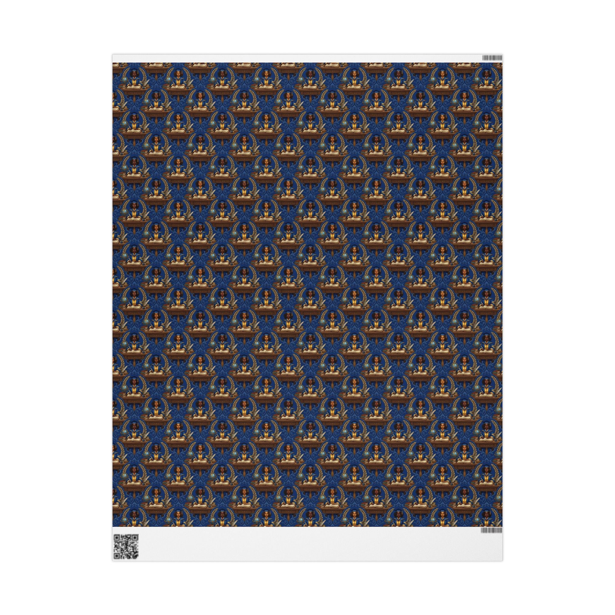 Blue Gold Legacy Scholars Wrapping Paper — Family Wrap Co.