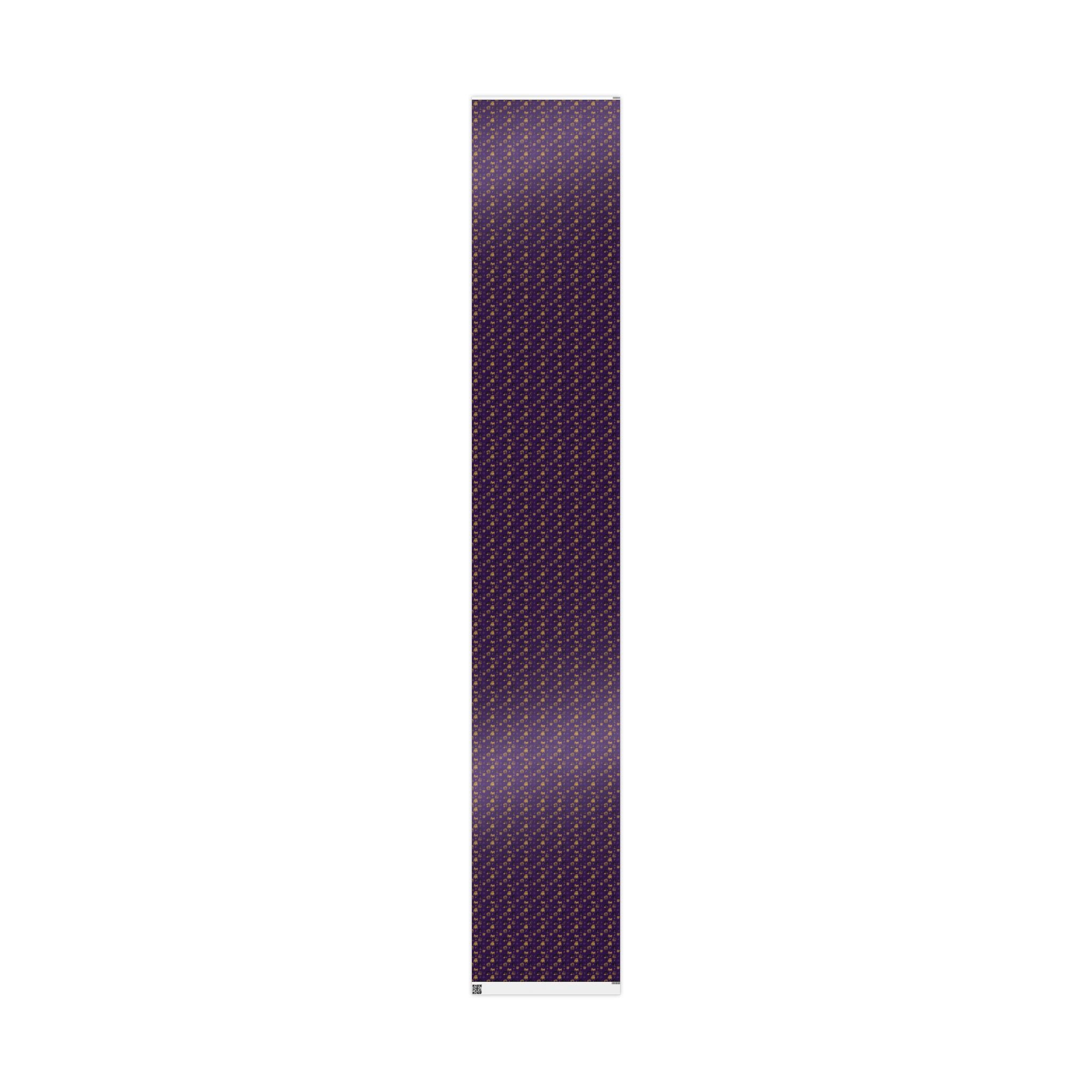 Violet Thunder & Golden Bulldog Wrapping Paper — Family Wrap Co.