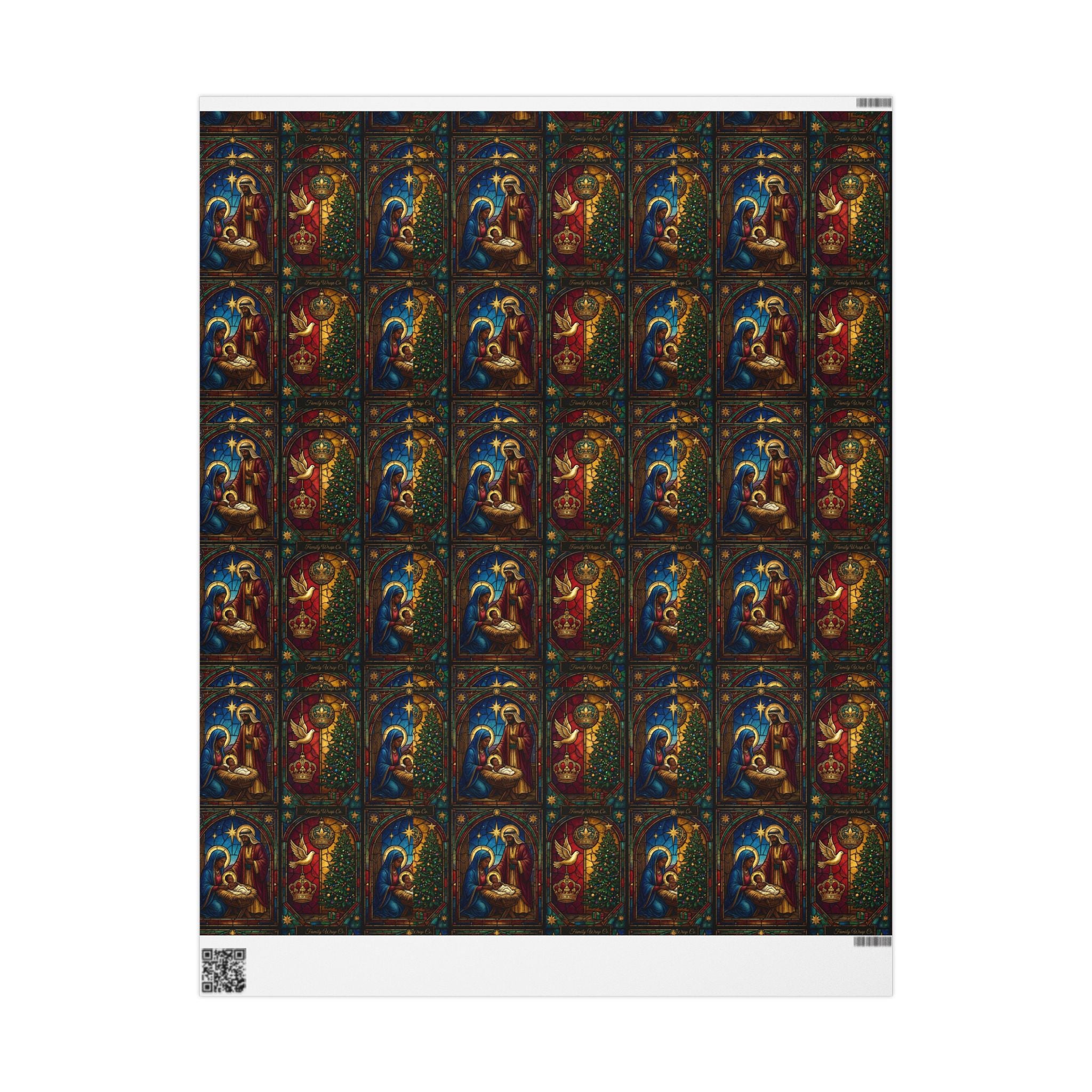 Nativity Scene Christmas Gift Wrap — Family Wrap Co.