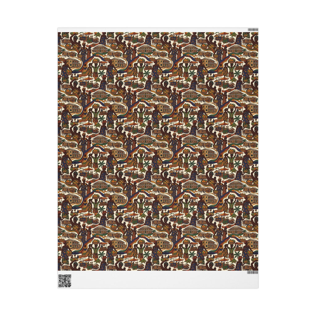 Sierra Leone Market Celebration Wrapping Paper — Family Wrap Co.