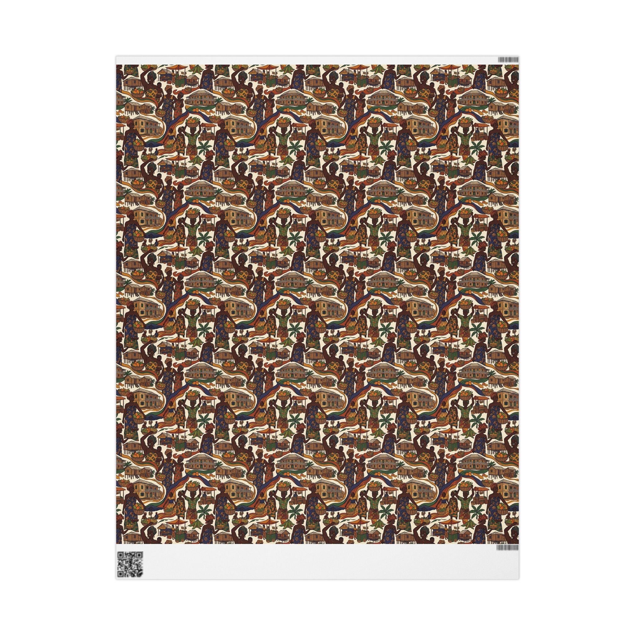 Sierra Leone Market Celebration Wrapping Paper — Family Wrap Co.
