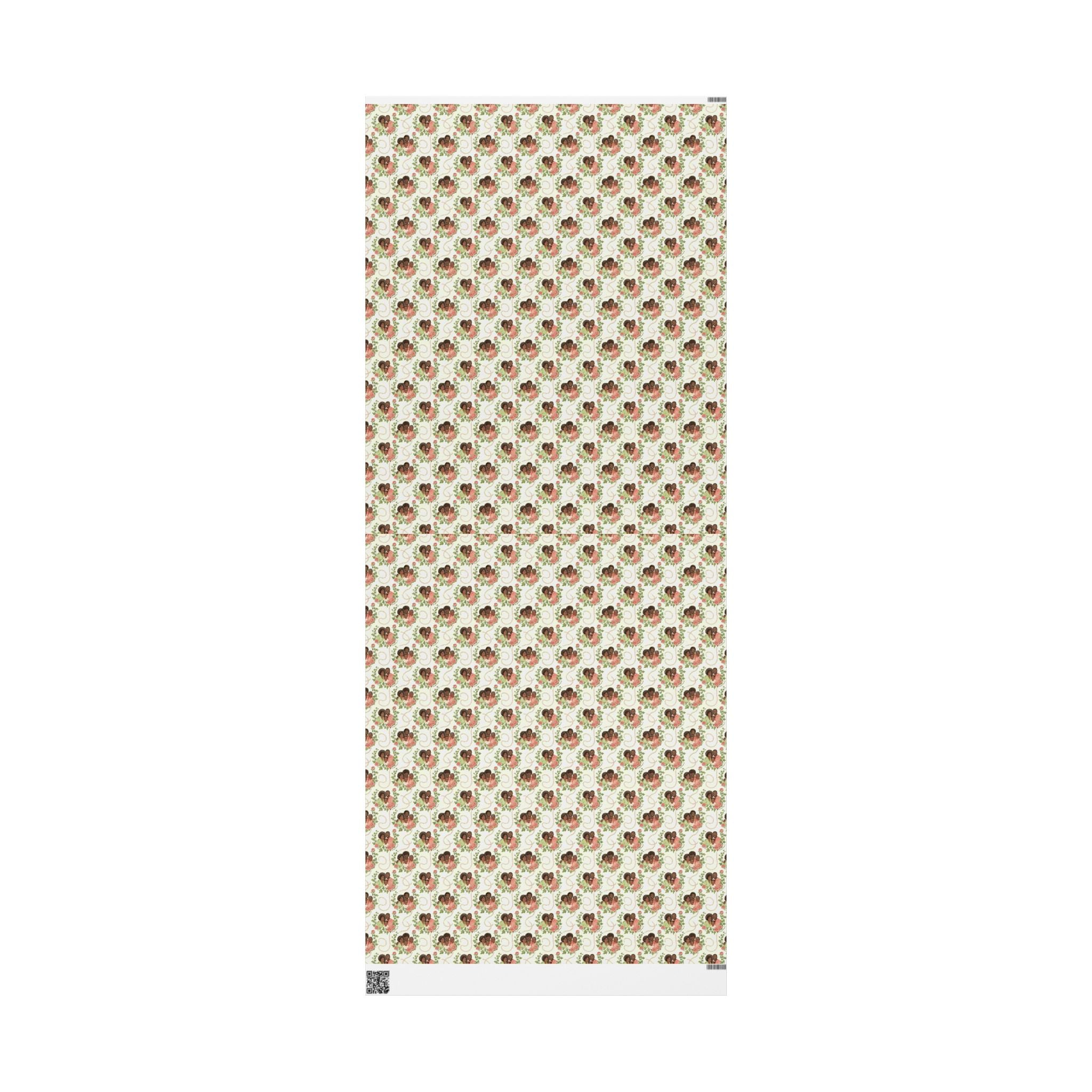 Pink & Green Floral Family Garden Gift Wrap — Family Wrap Co.
