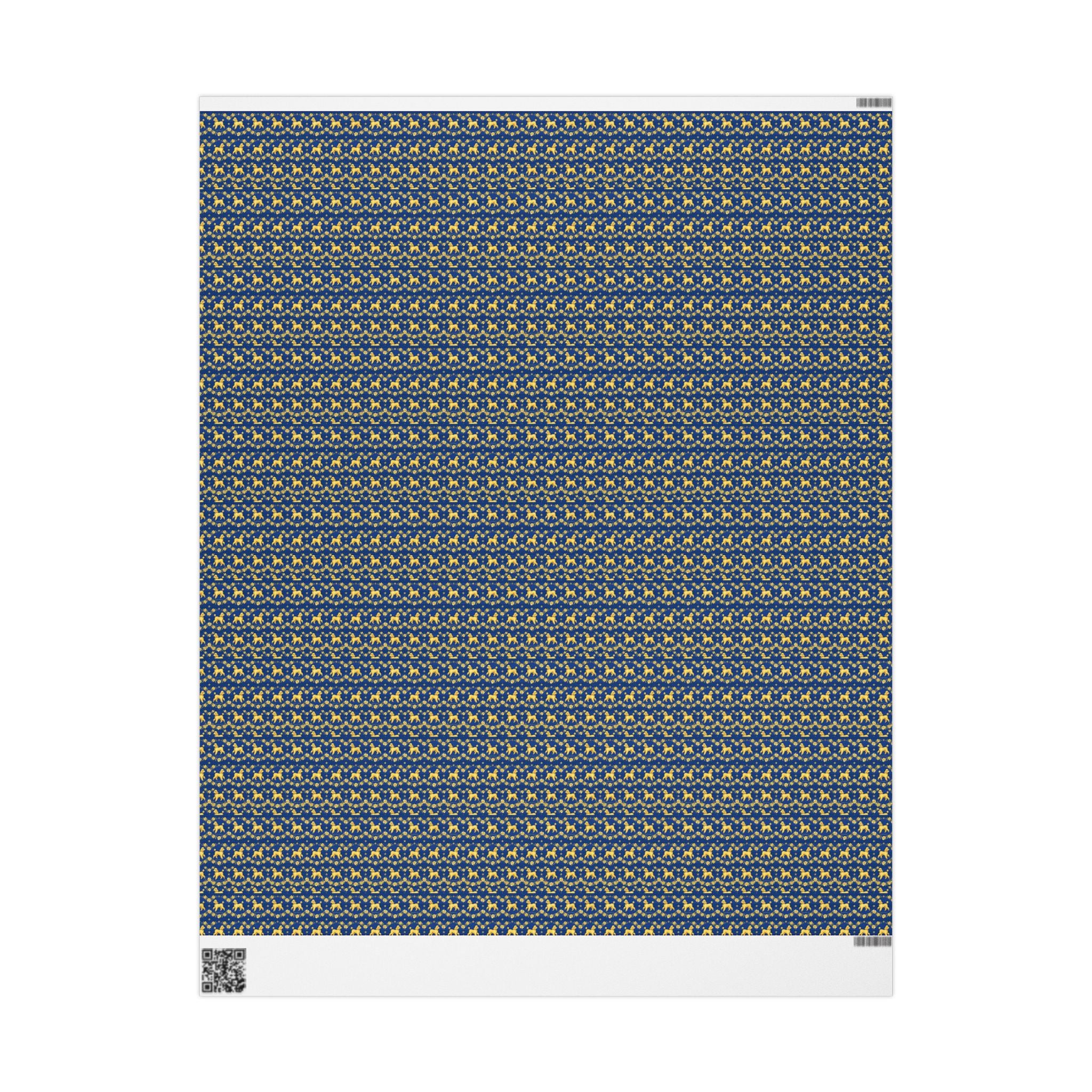 Sophisticated Poodle Promenade Pattern — African American Gift Wrap by Family Wrap Co.