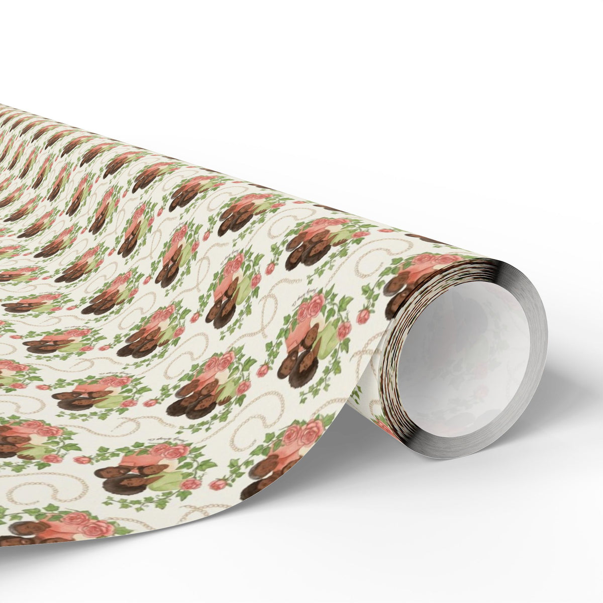 Rose Garden & Ivy Family — African American Gift Wrap by Family Wrap Co.