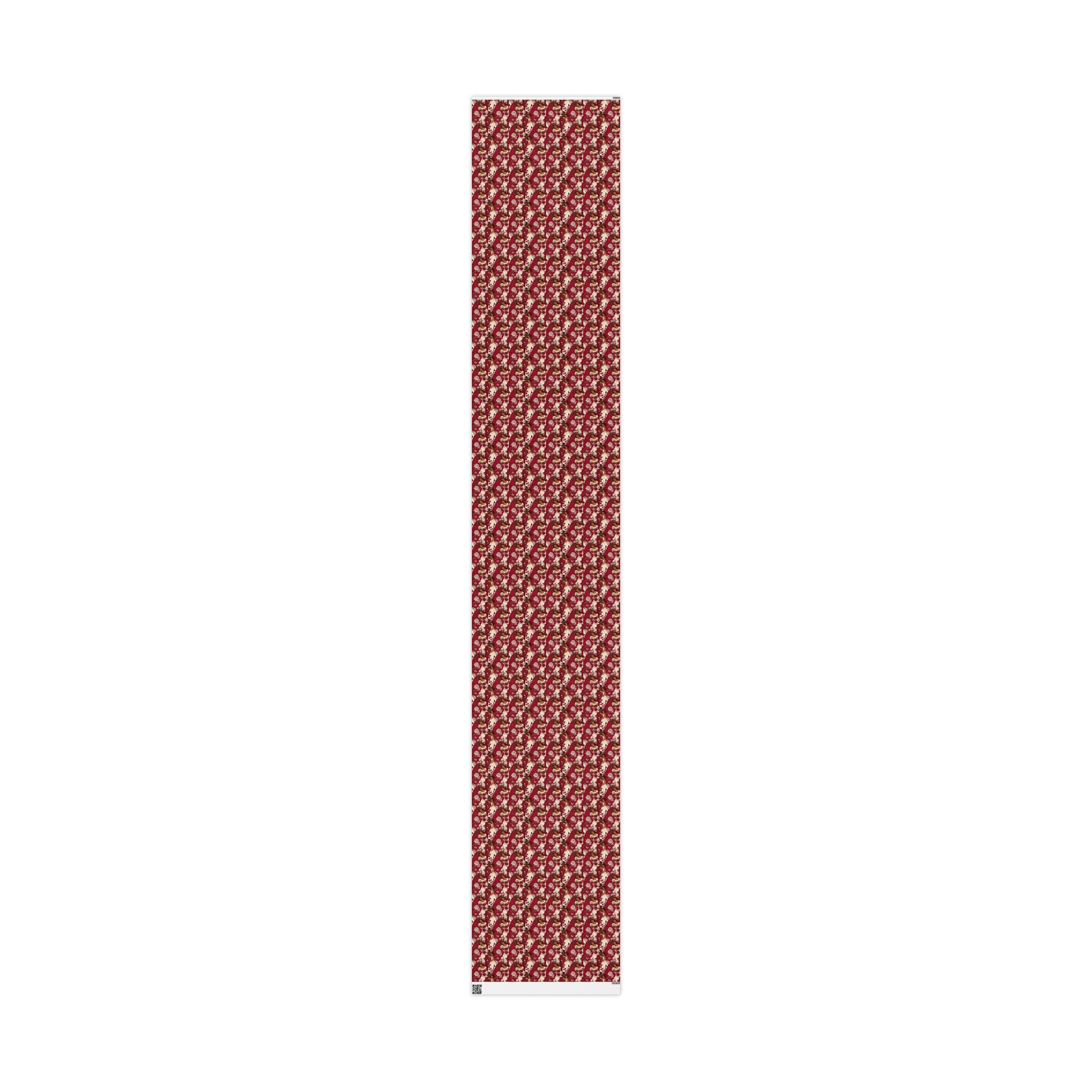 Crimson Cream Garden Gathering Wrapping Paper — Family Wrap Co.