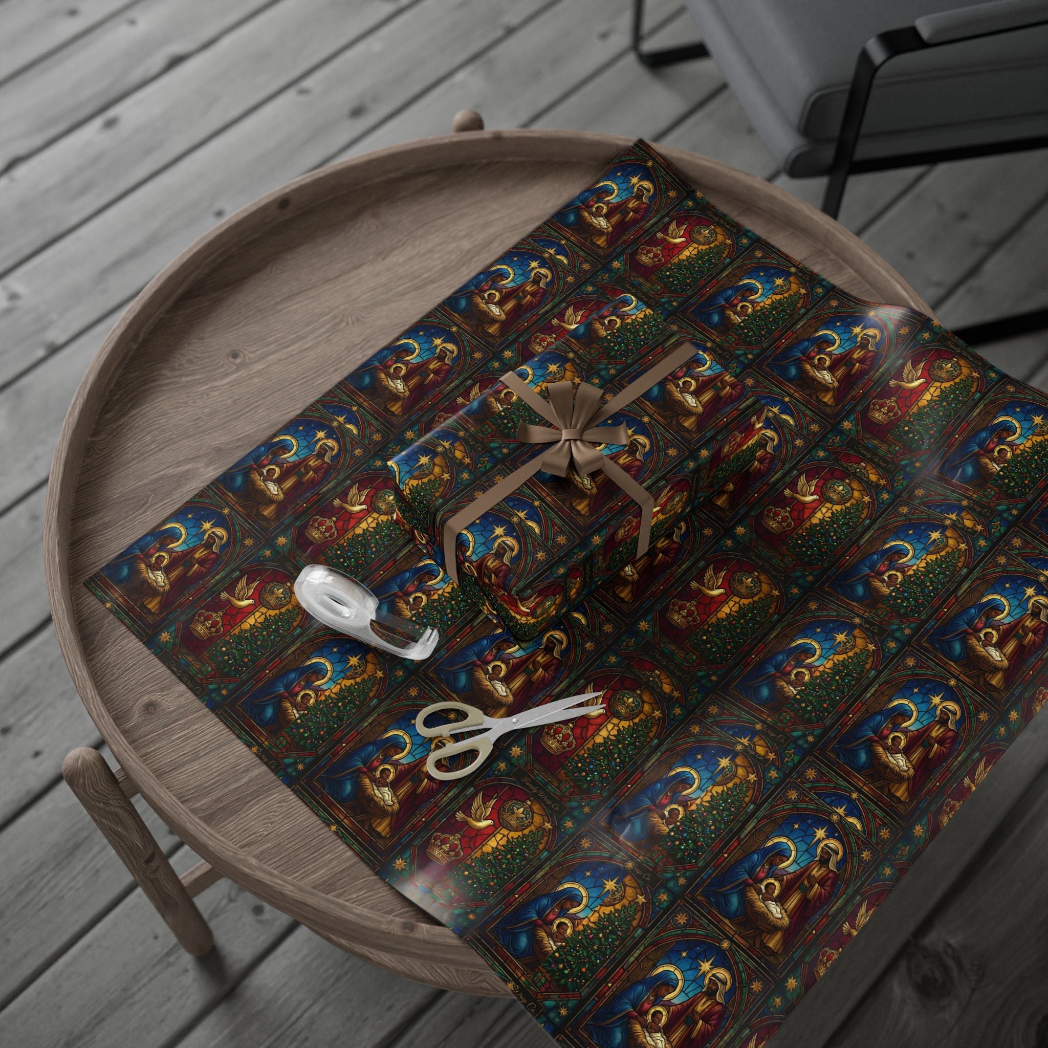 Nativity Scene Christmas Gift Wrap — Family Wrap Co.