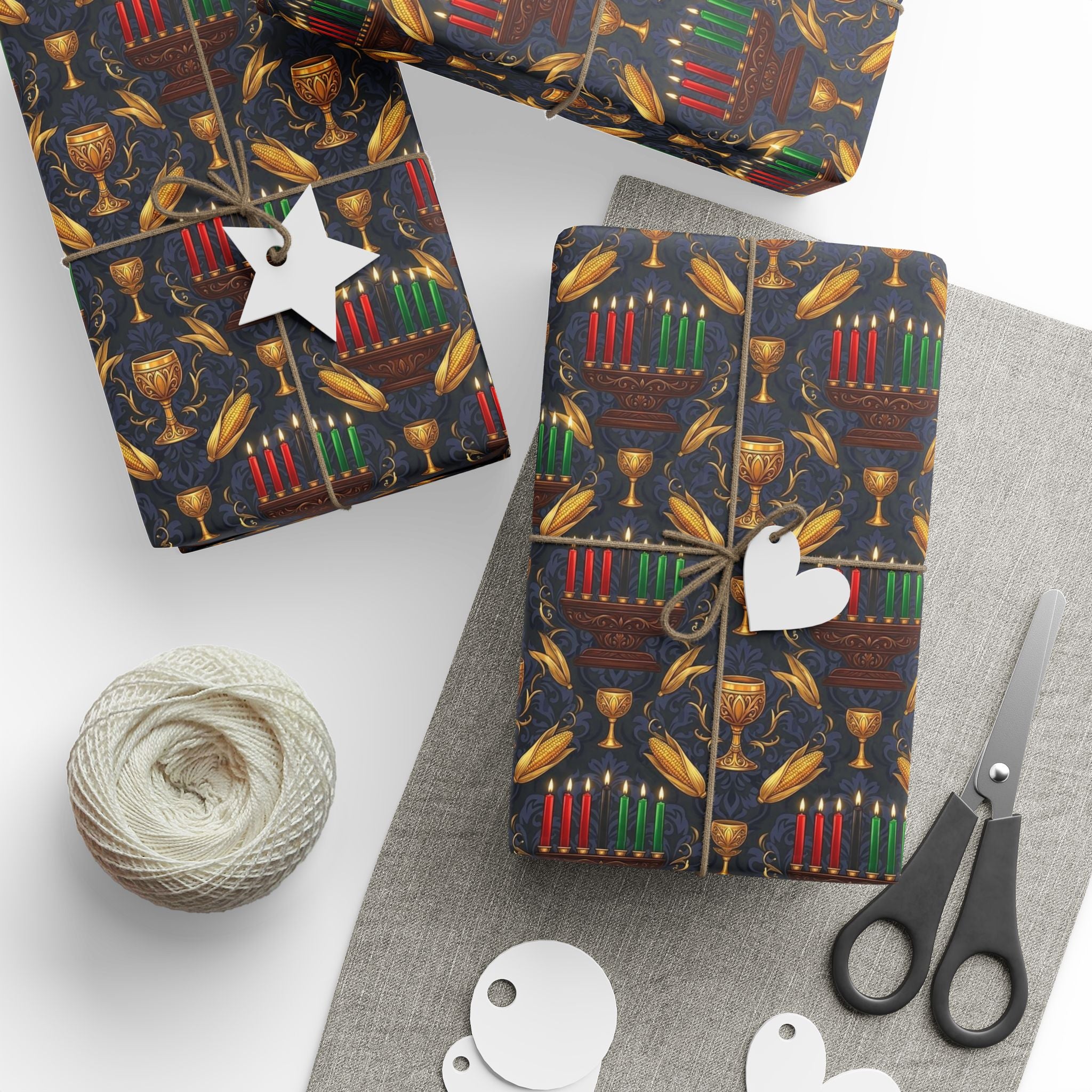 Kinara Glow Celebration Wrapping Paper — Family Wrap Co.