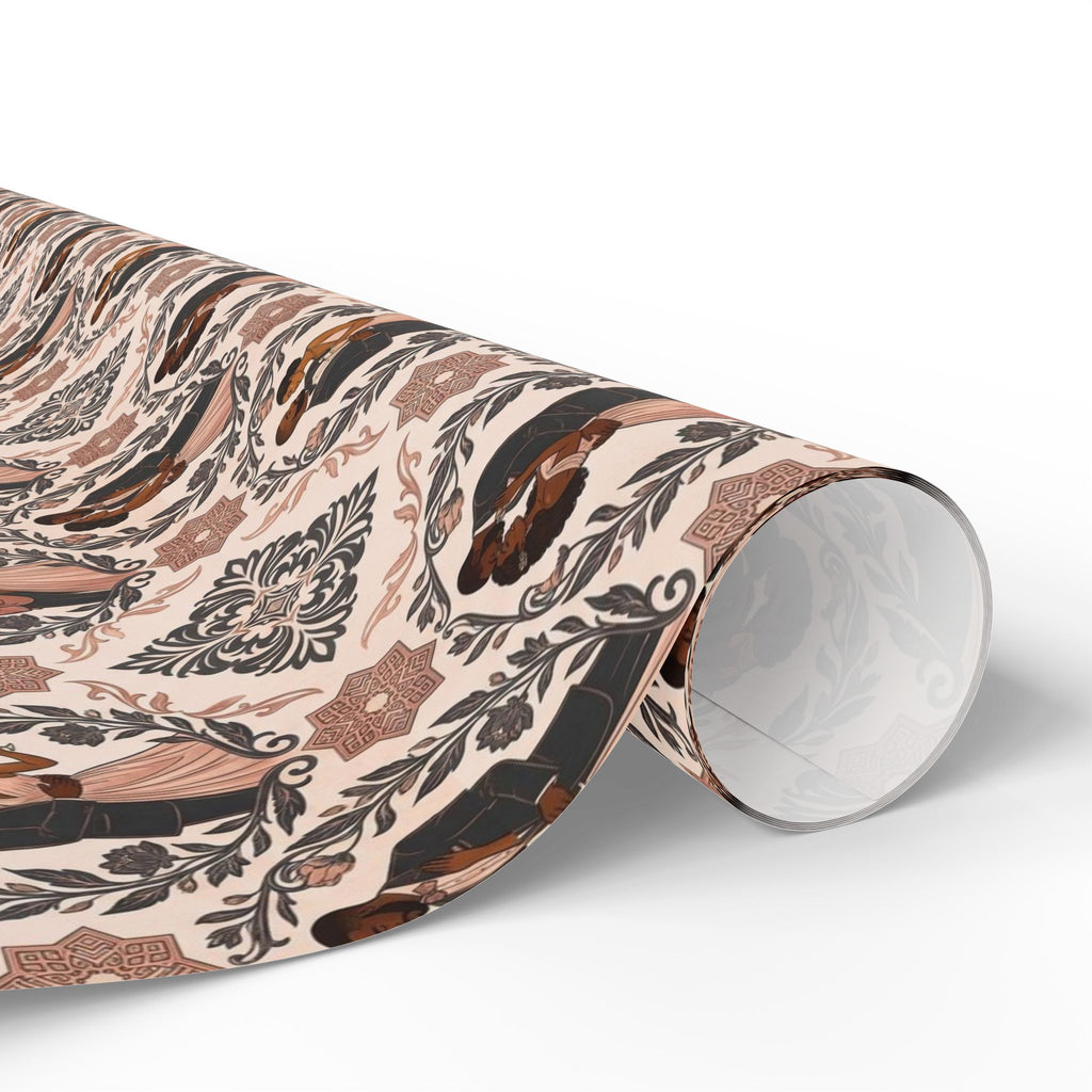 Charcoal & Rose Gold Elegance Wrapping Paper — Family Wrap Co.