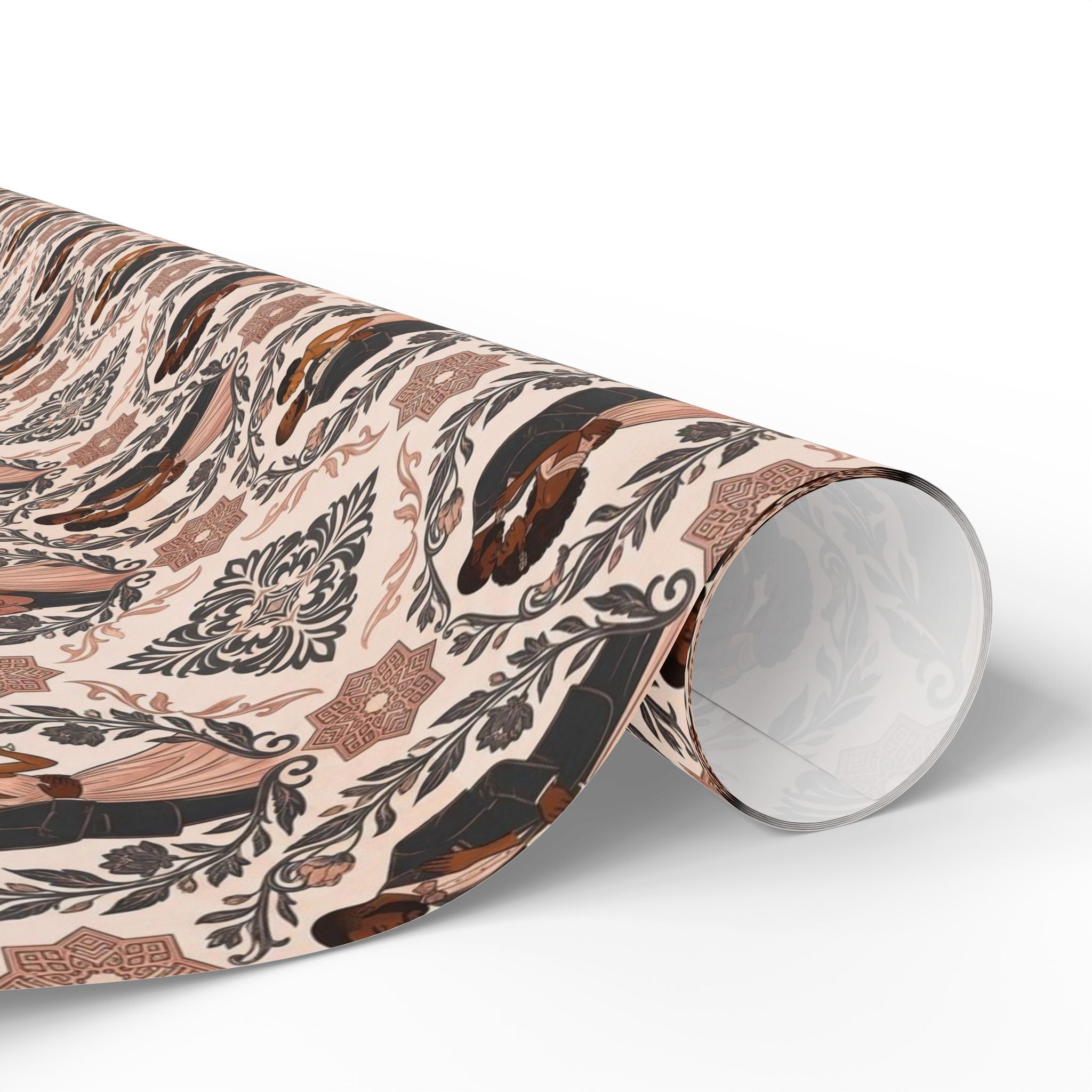 Charcoal & Rose Gold Elegance Wrapping Paper — Family Wrap Co.