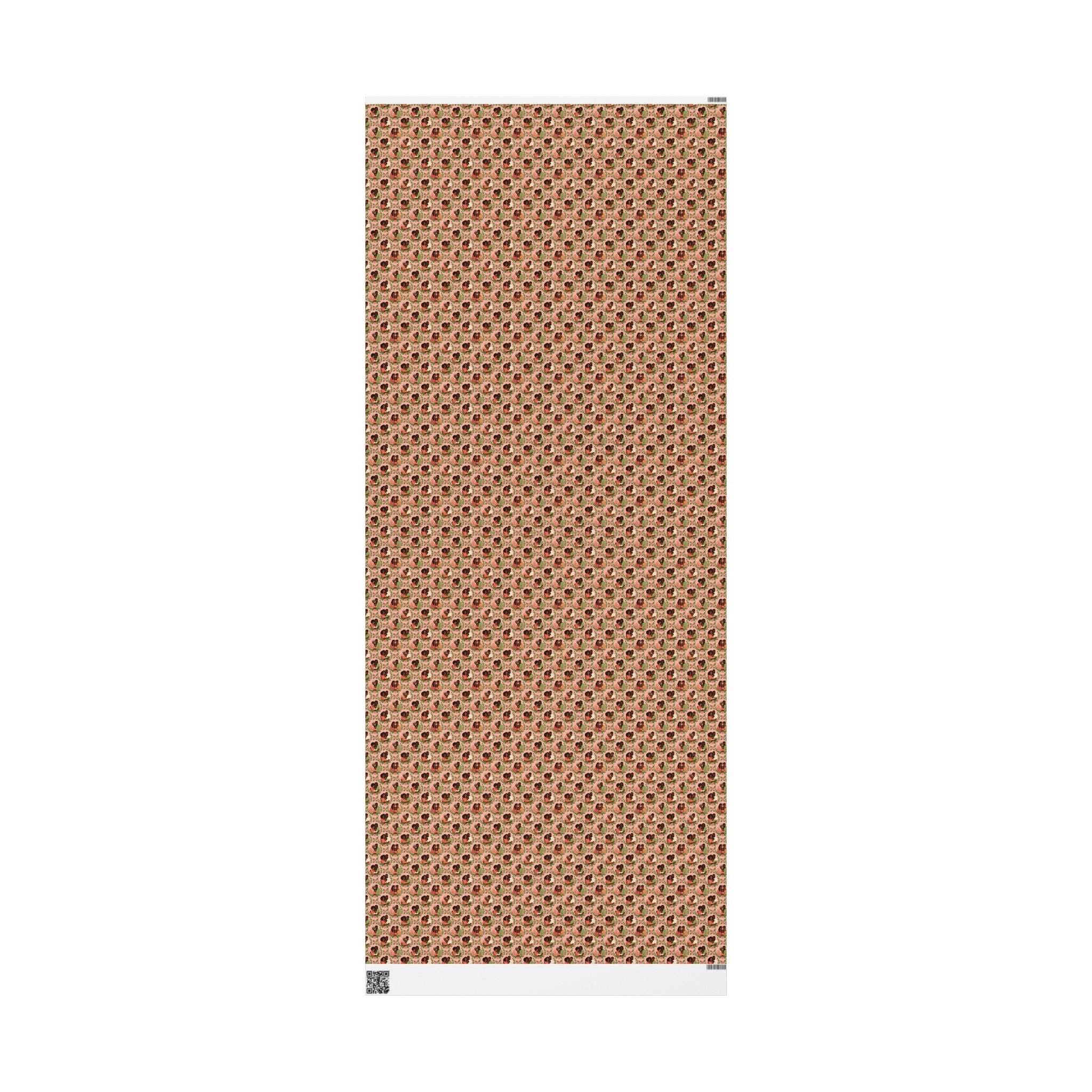 Pink & Green Ivy Bloom -- Families of Grace — African American Gift Wrap by Family Wrap Co.