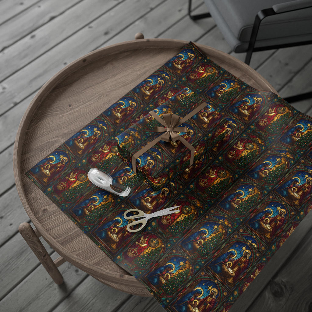 Nativity Scene Christmas Gift Wrap — Family Wrap Co.