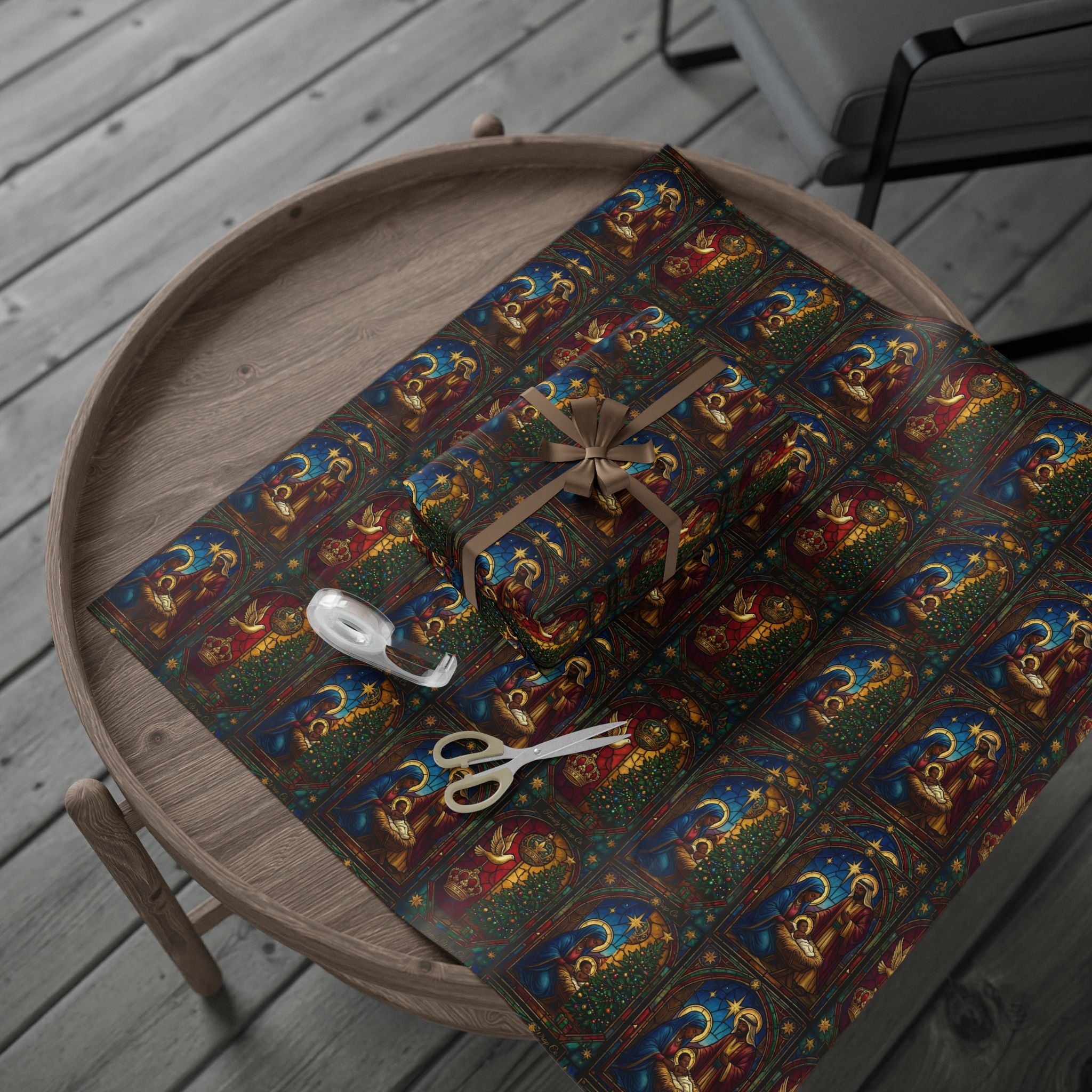 Nativity Scene Christmas Gift Wrap — Family Wrap Co.