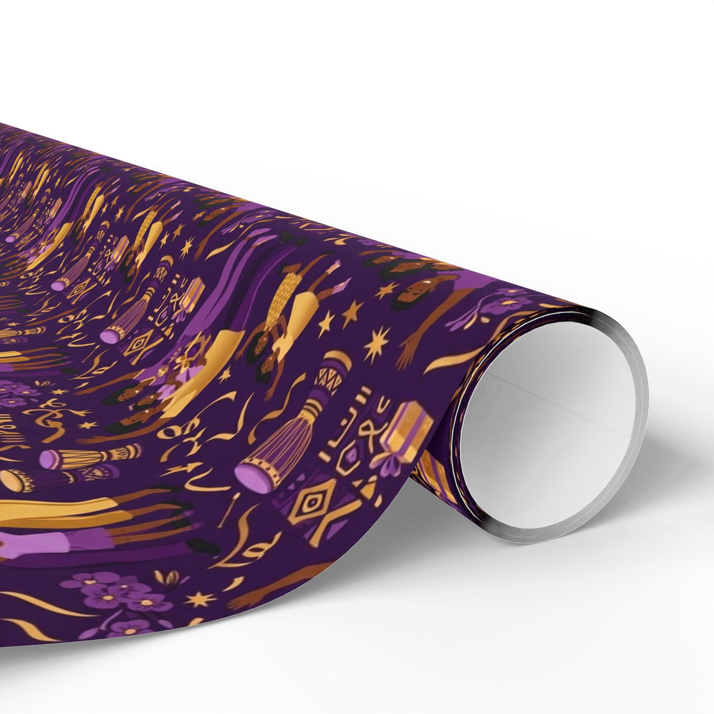 Purple & Gold Family Jubilee Wrapping Paper — Family Wrap Co.