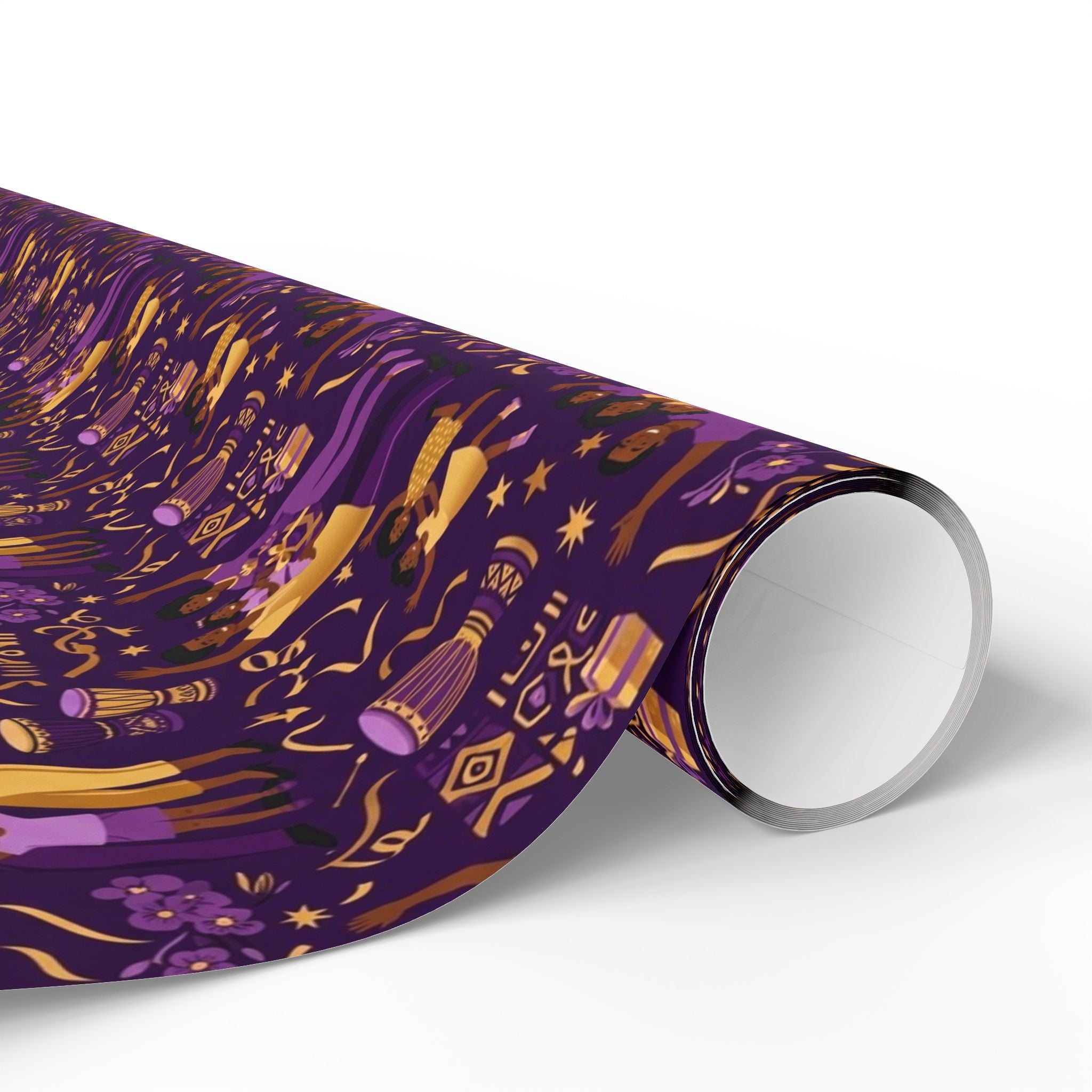 Purple & Gold Family Jubilee Wrapping Paper — Family Wrap Co.