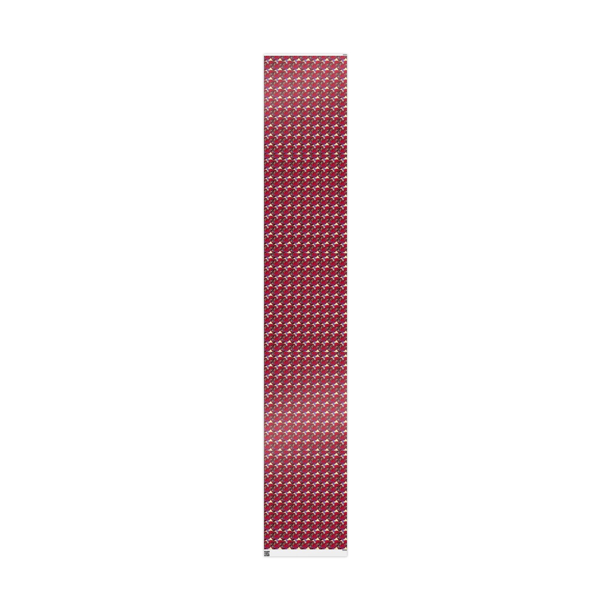 Crimson & Cream Heritage Family Wrap — African American Gift Wrap by Family Wrap Co.