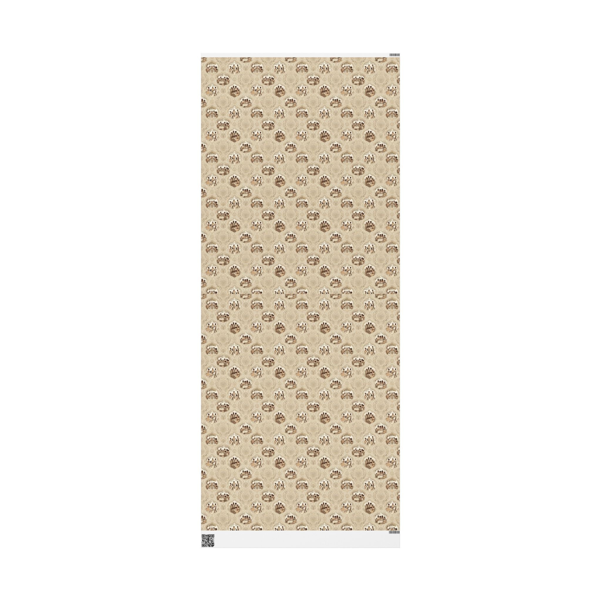 Family Reunion Celebration — Warm Neutrals Wrapping Paper — Family Wrap Co.