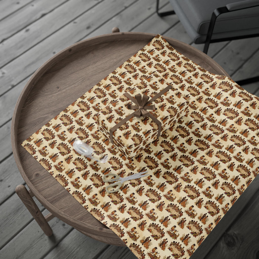 Golden Harvest Family Gathering Wrapping Paper — Family Wrap Co.