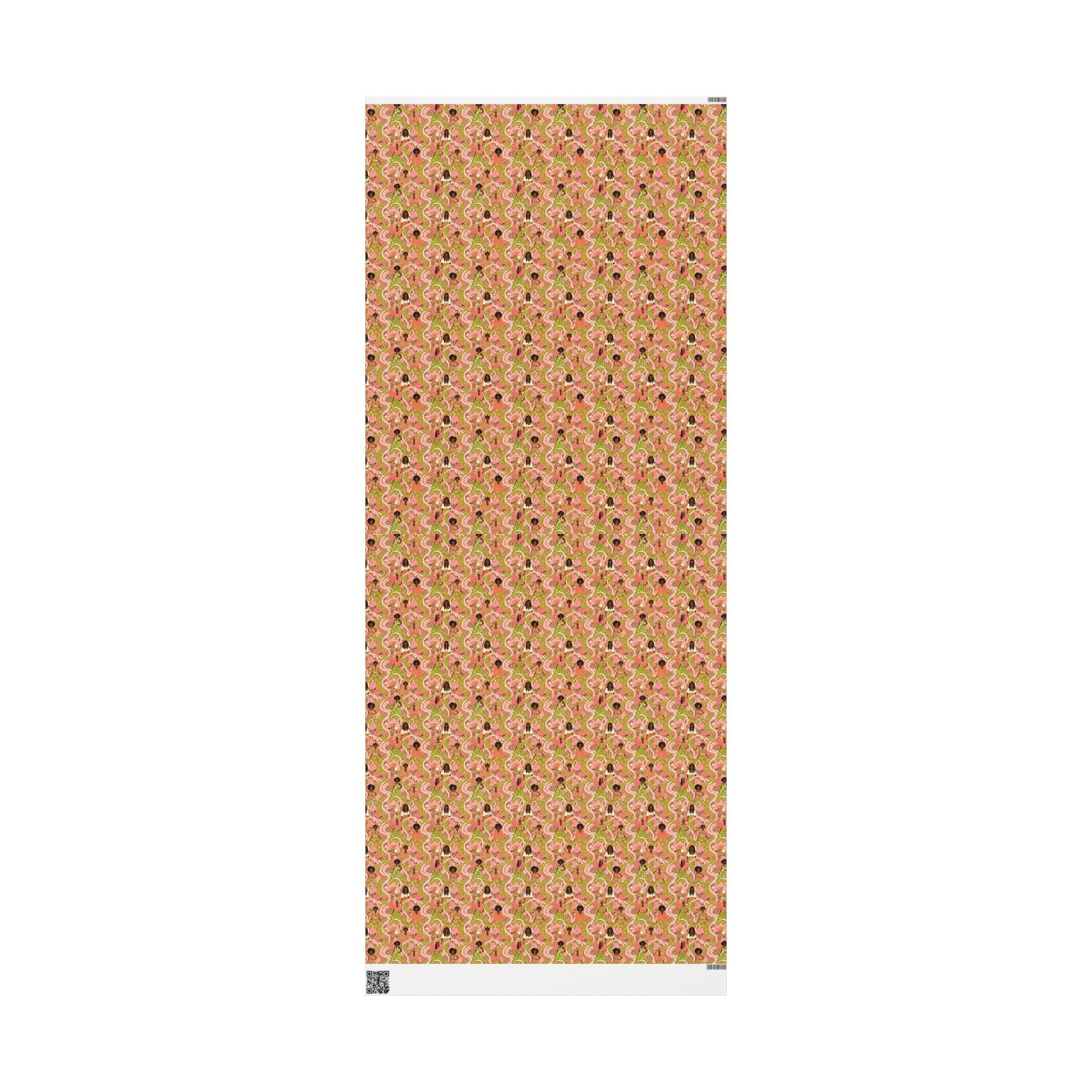 Pink & Green Elegance Women's Collection — African American Gift Wrap by Family Wrap Co.