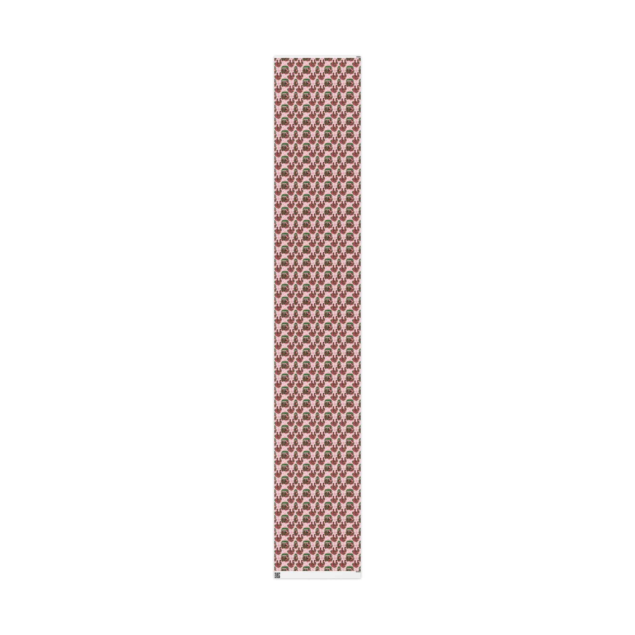 Pink & Green Joyful Market Day Wrapping Paper — Family Wrap Co.