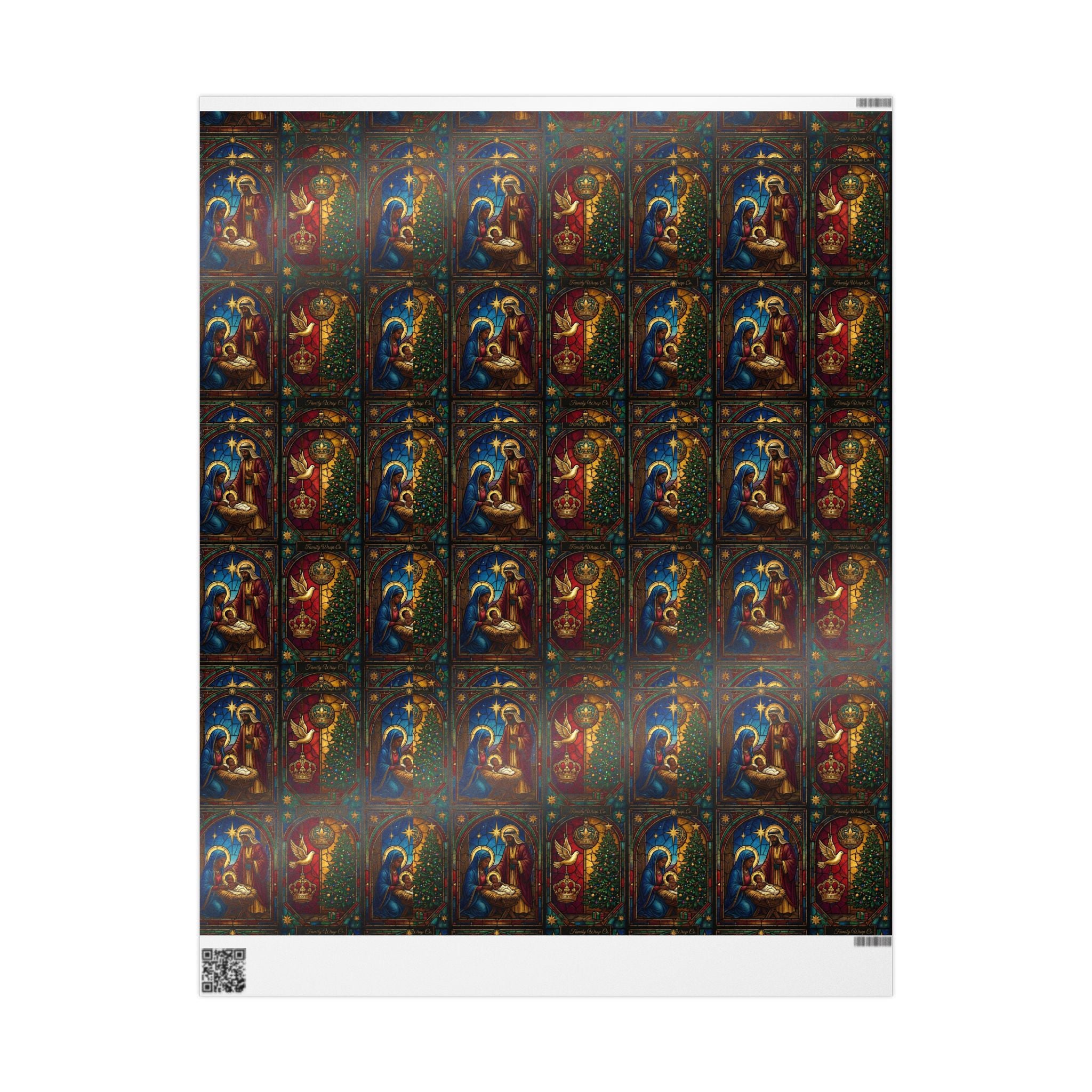 Nativity Scene Christmas Gift Wrap — Family Wrap Co.