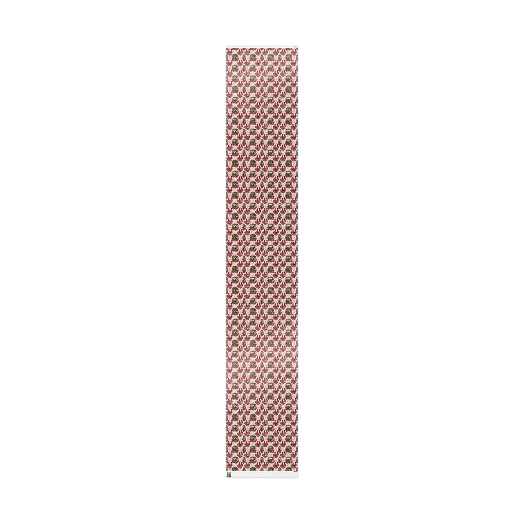 Pink & Green Joyful Market Day Wrapping Paper — Family Wrap Co.