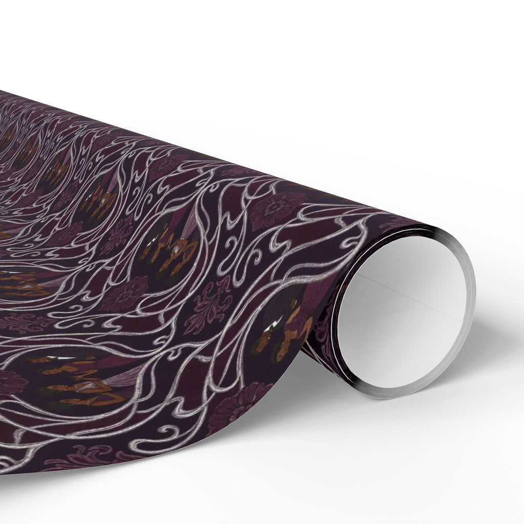 Plum & Silver Soirée Wrapping Paper — Family Wrap Co.