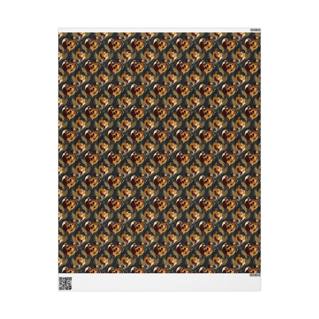 Noir & Gold Family Legacy Wrapping Paper — Family Wrap Co.