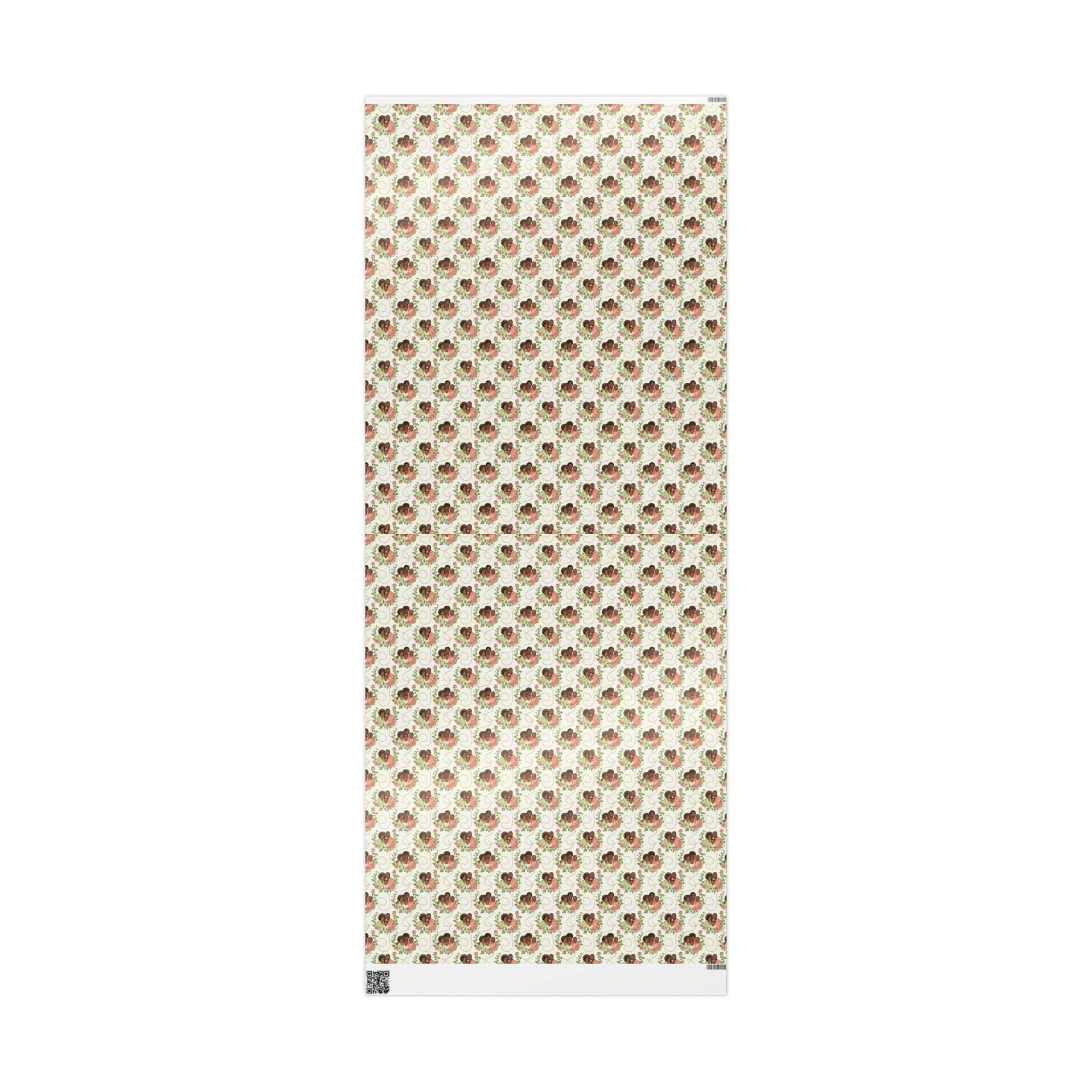 Pink & Green Floral Family Garden Gift Wrap — Family Wrap Co.