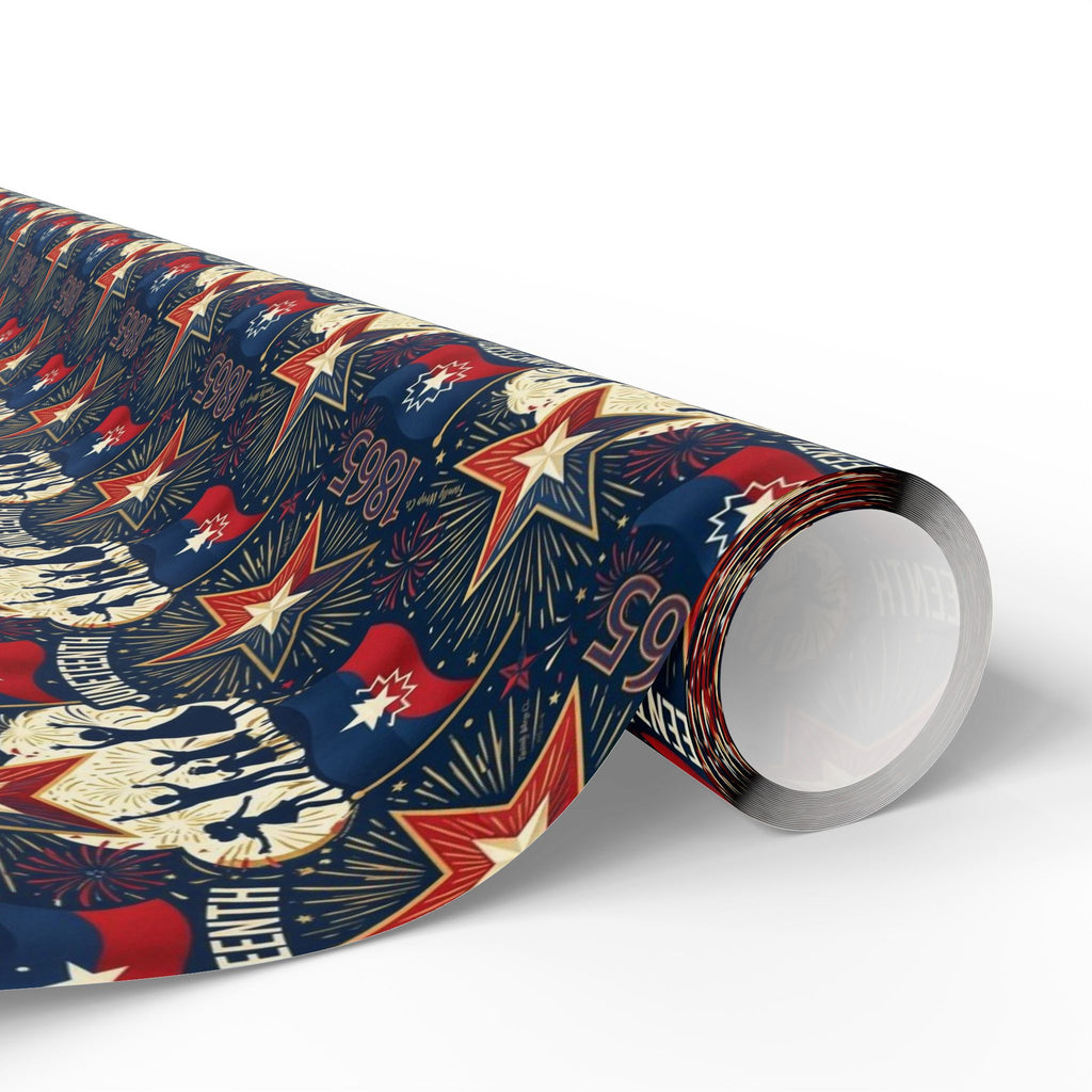 Juneteenth Freedom Celebration Pattern — African American Gift Wrap by Family Wrap Co.
